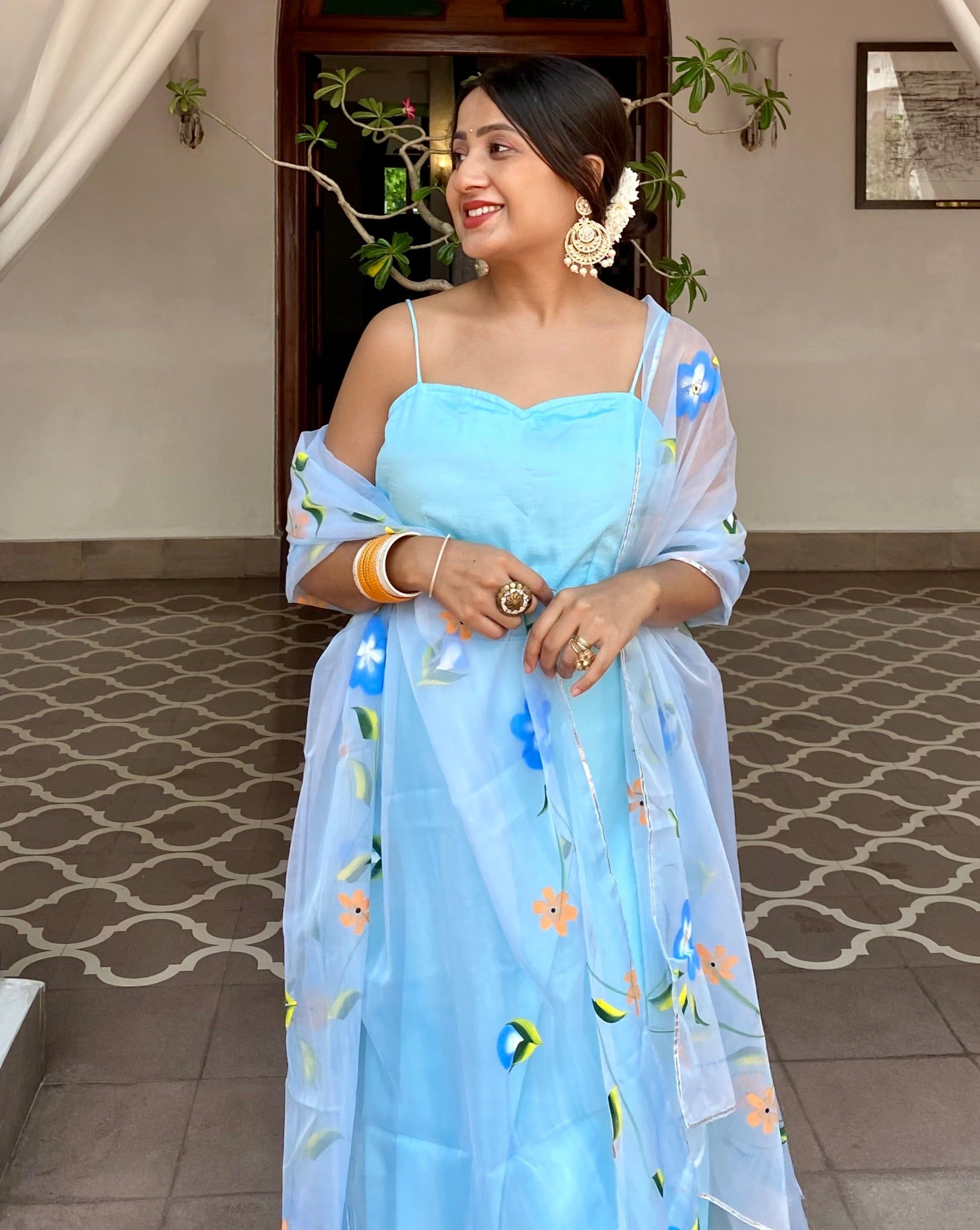 Aashvi Blue Suit Set