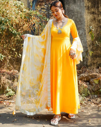 Shiny Yellow Suit Set