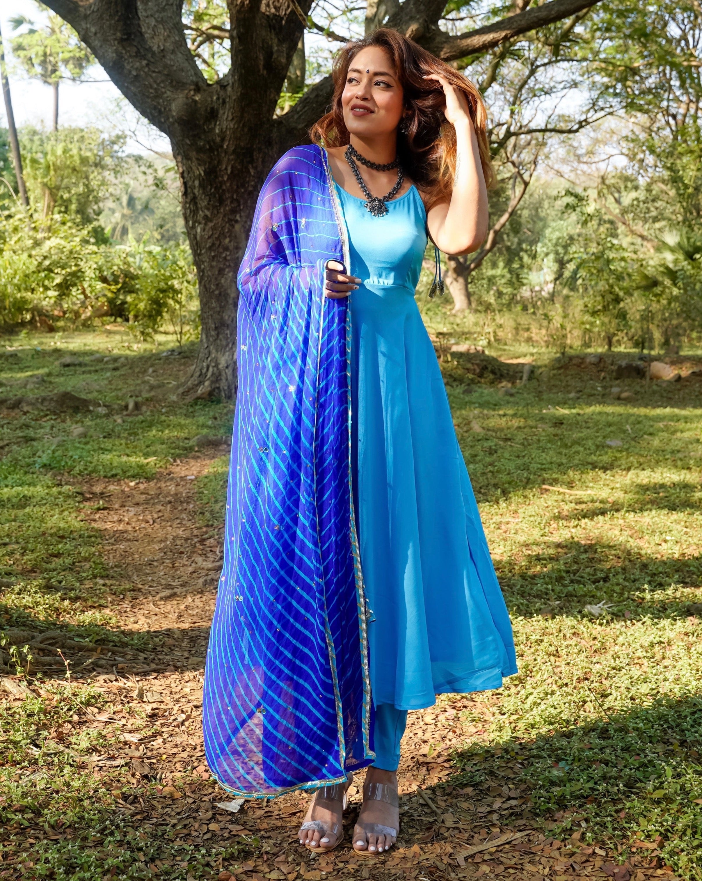 Aasmani Blue Suit Set