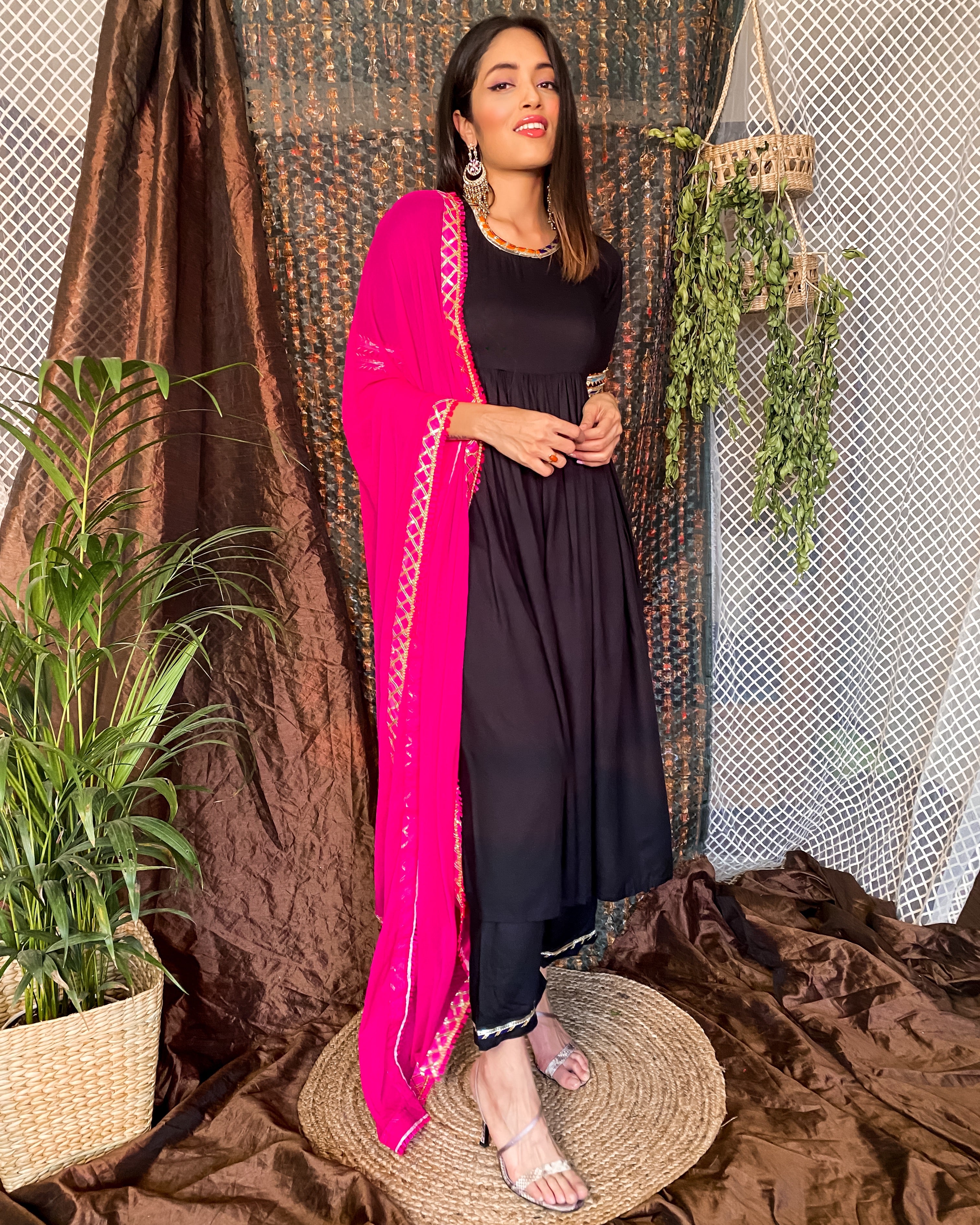 Sable black suit set