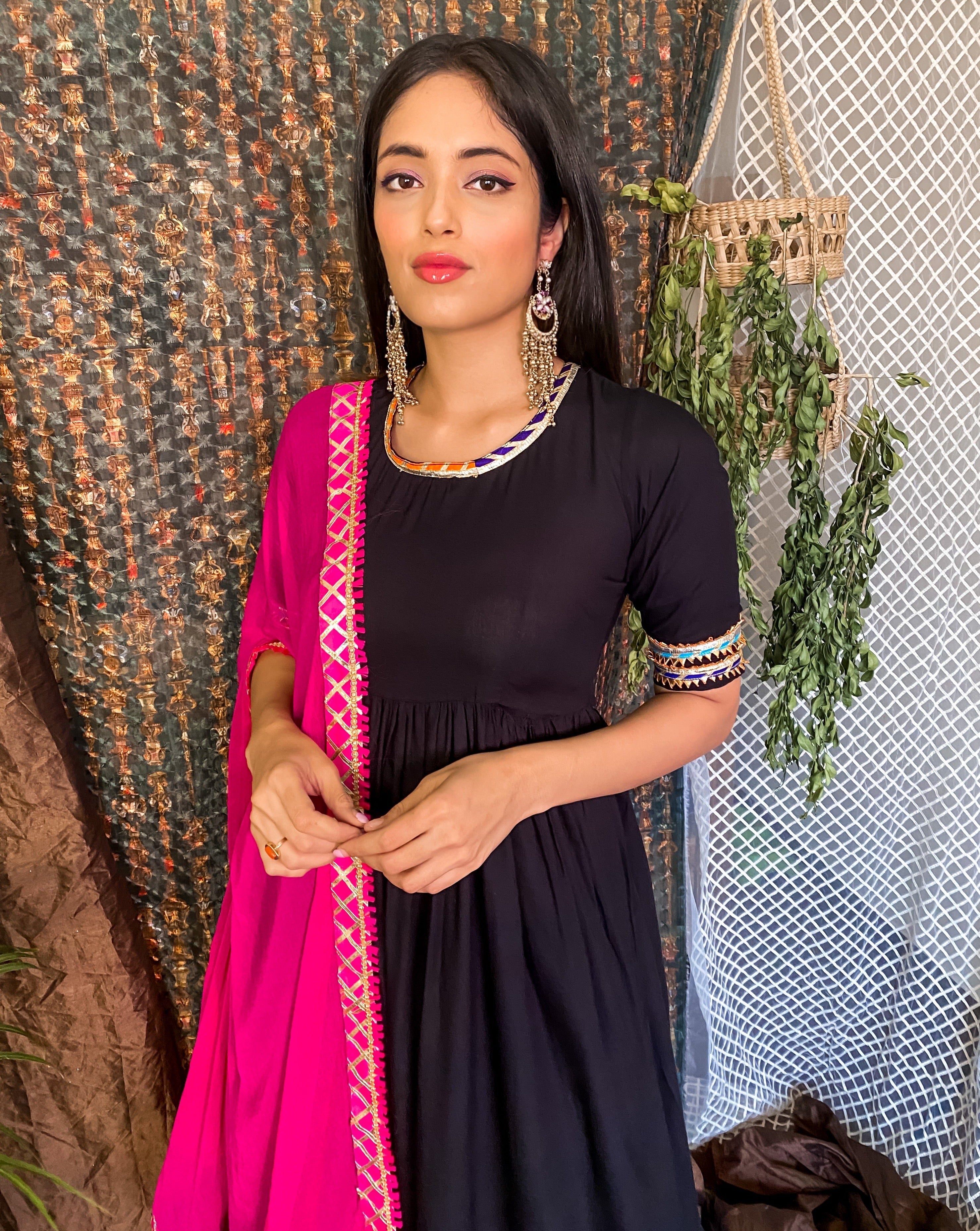 Sable black suit set