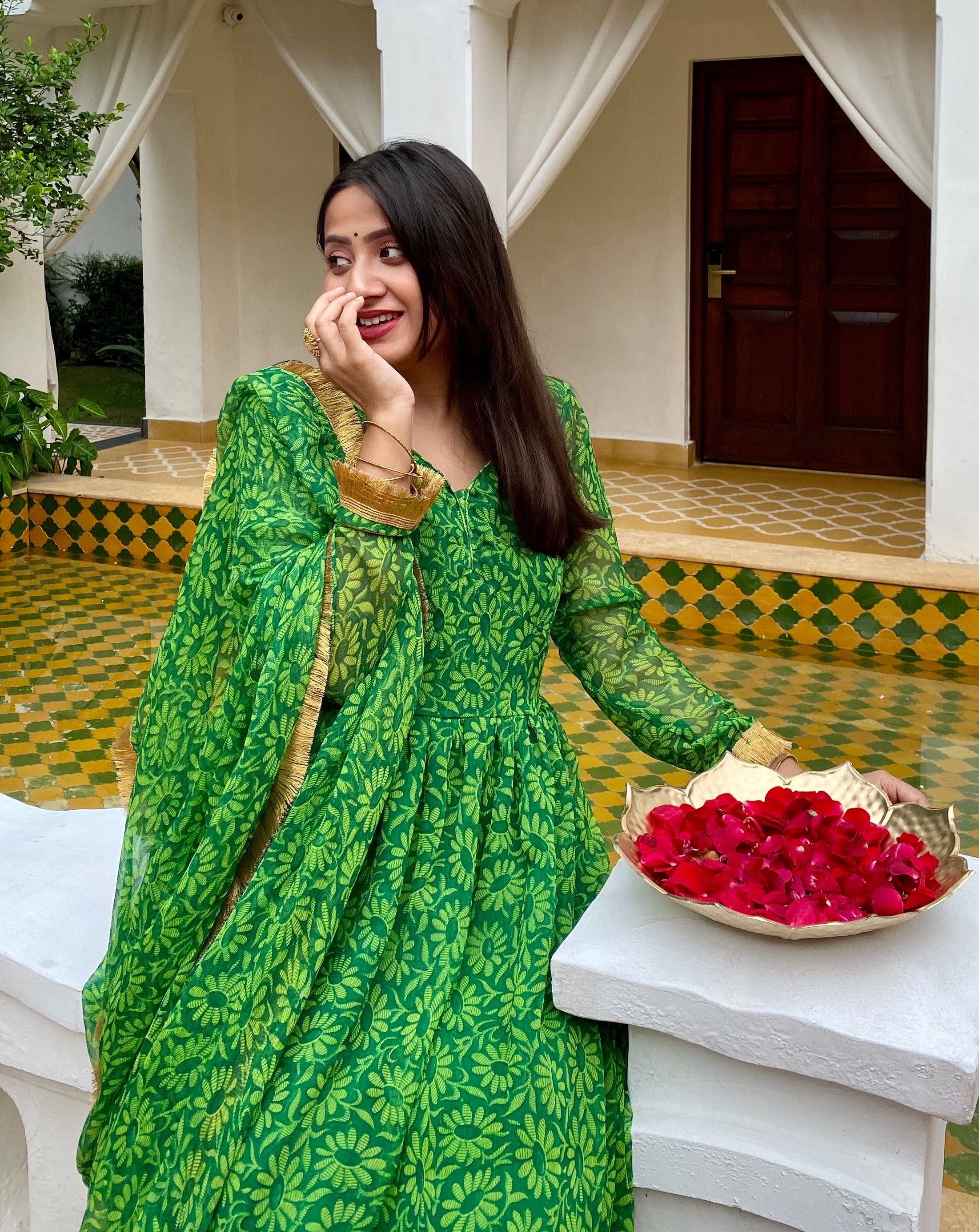Aarya Green Suit Set