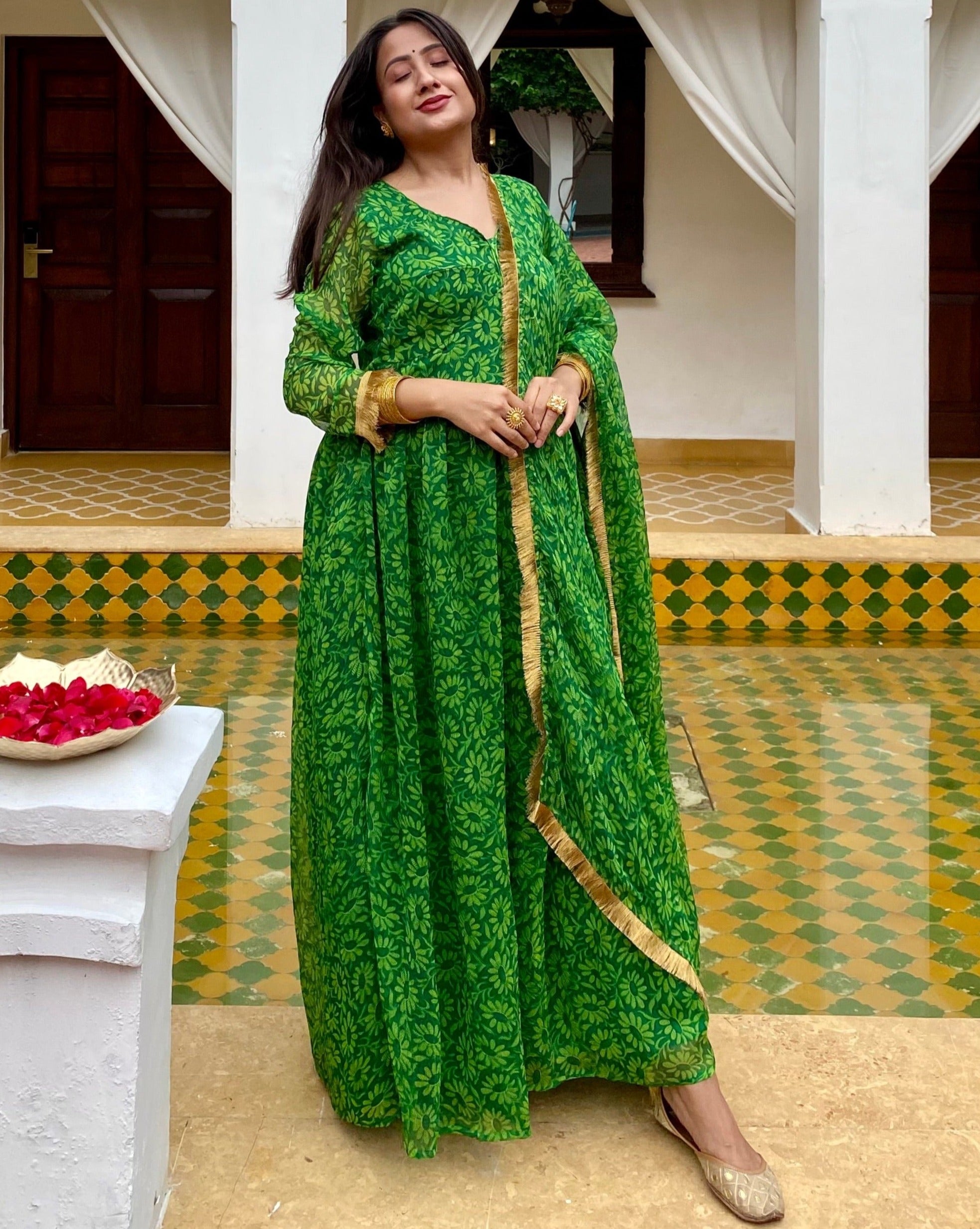 Aarya Green Suit Set