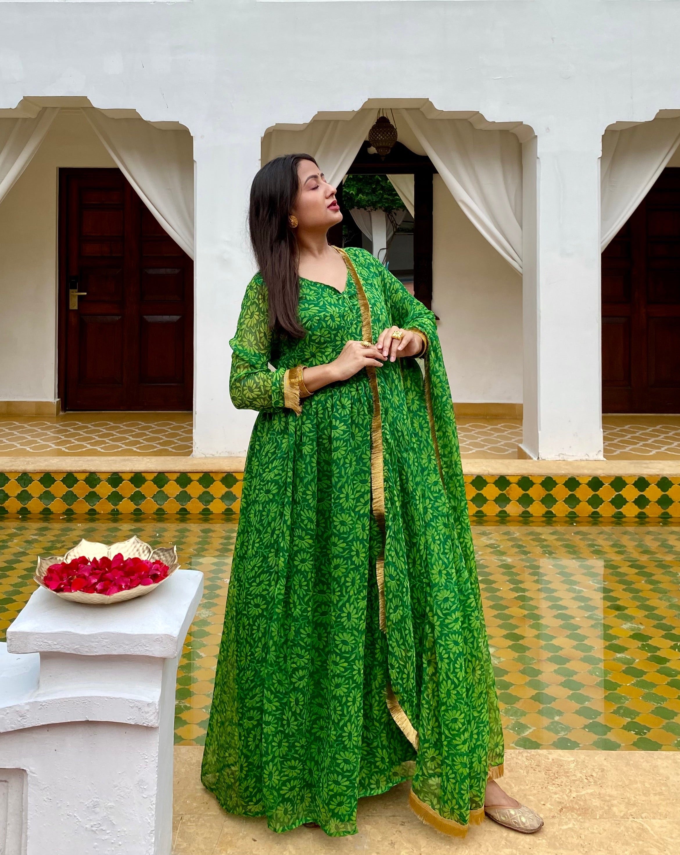 Aarya Green Suit Set