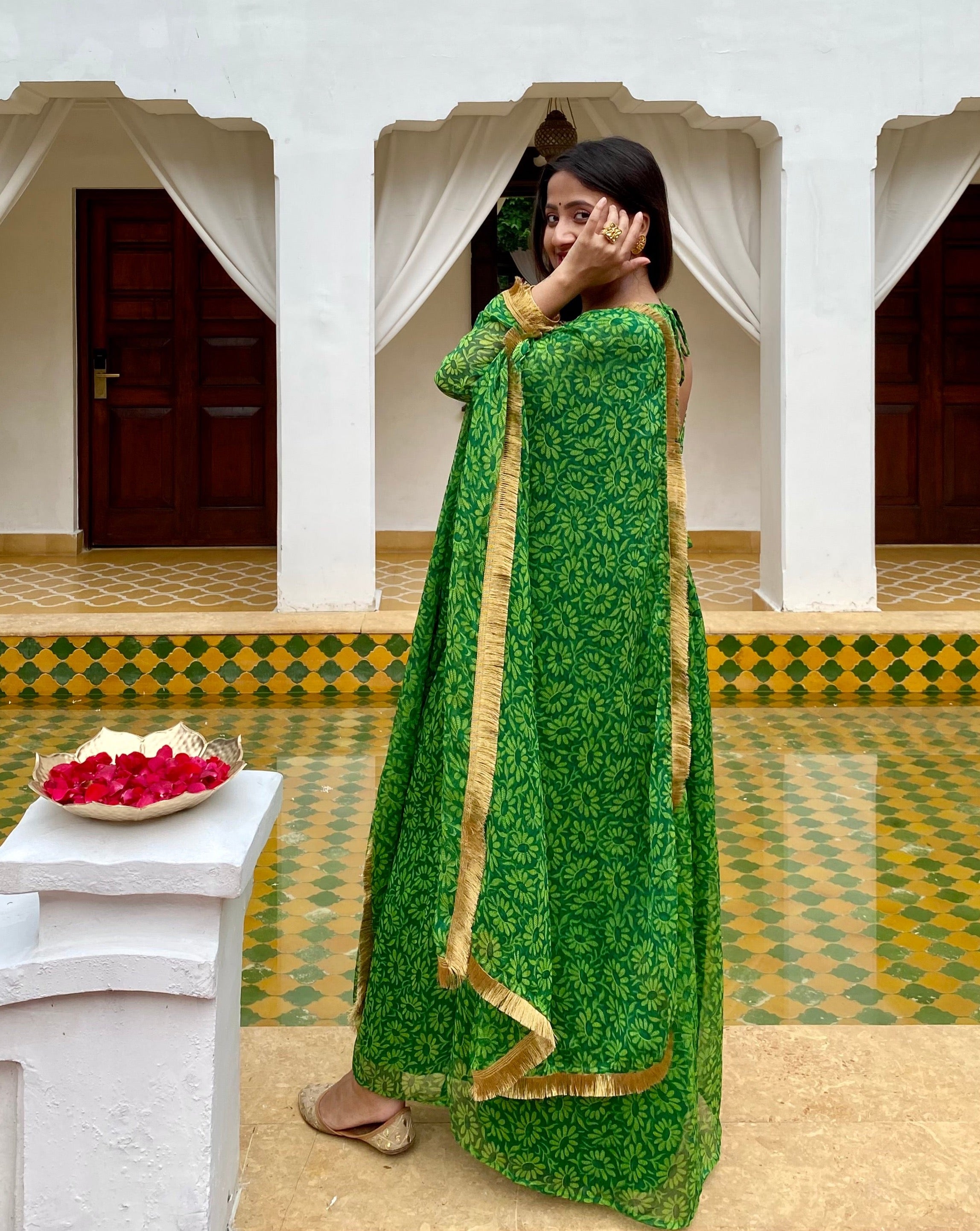 Aarya Green Suit Set