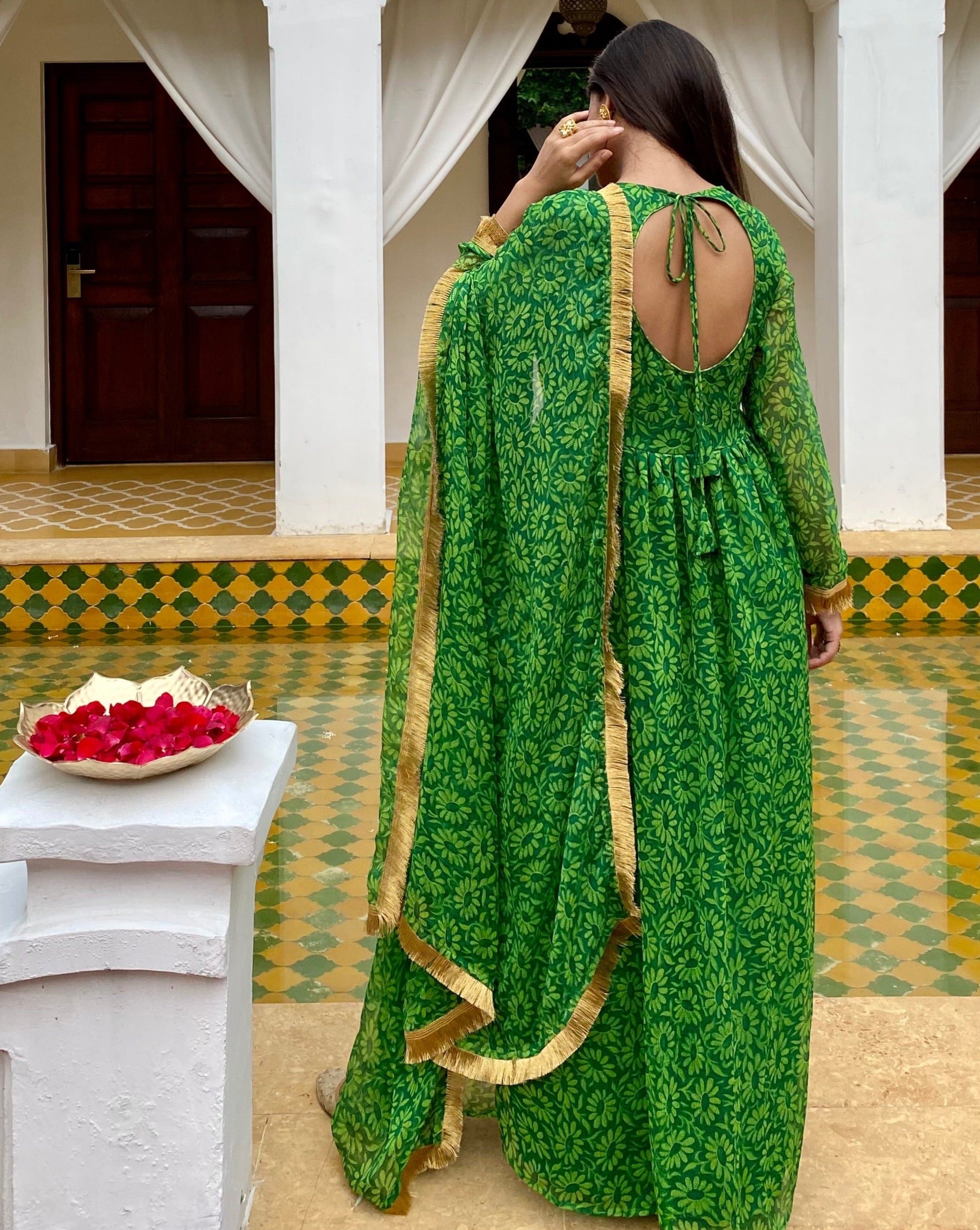 Aarya Green Suit Set