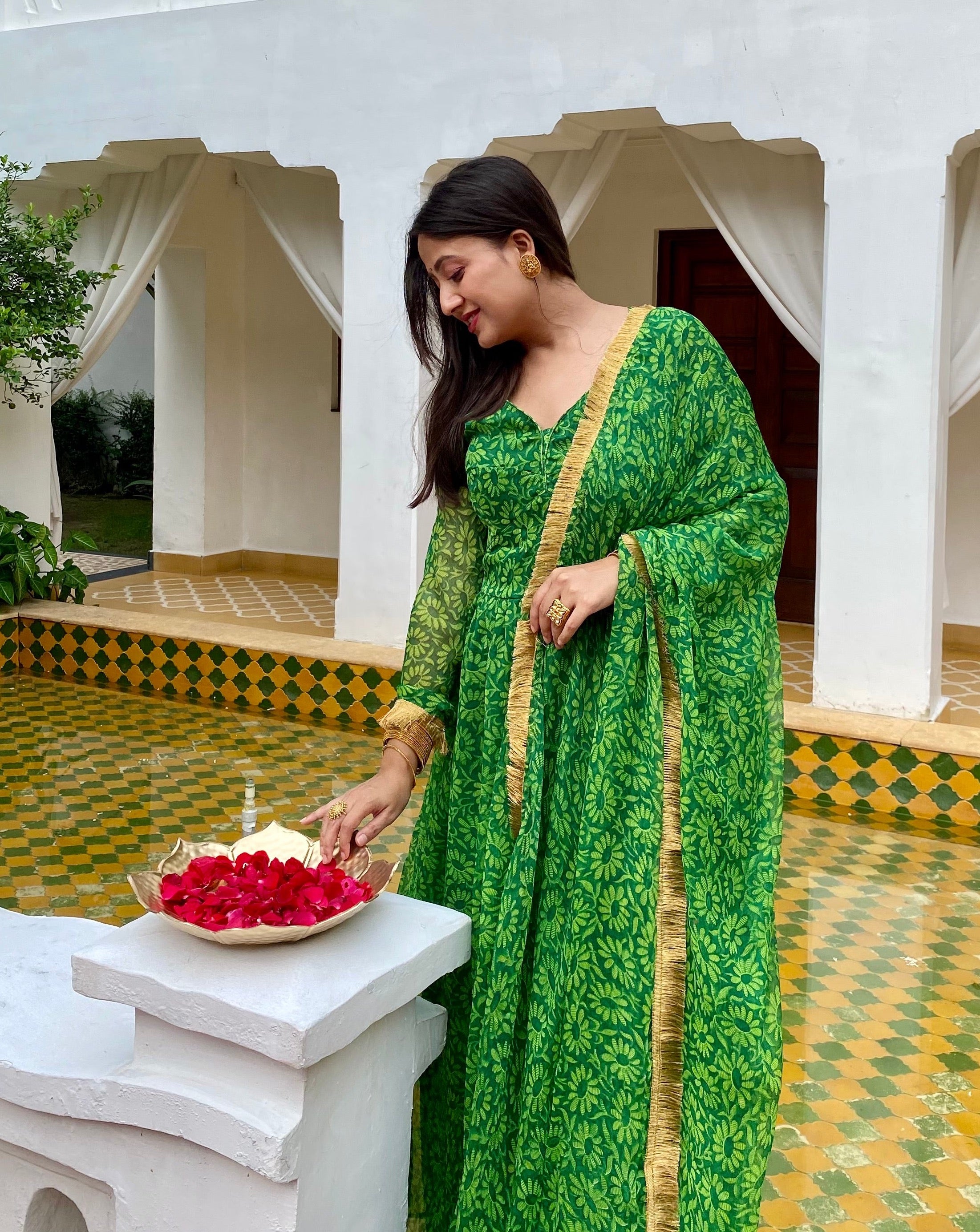 Aarya Green Suit Set