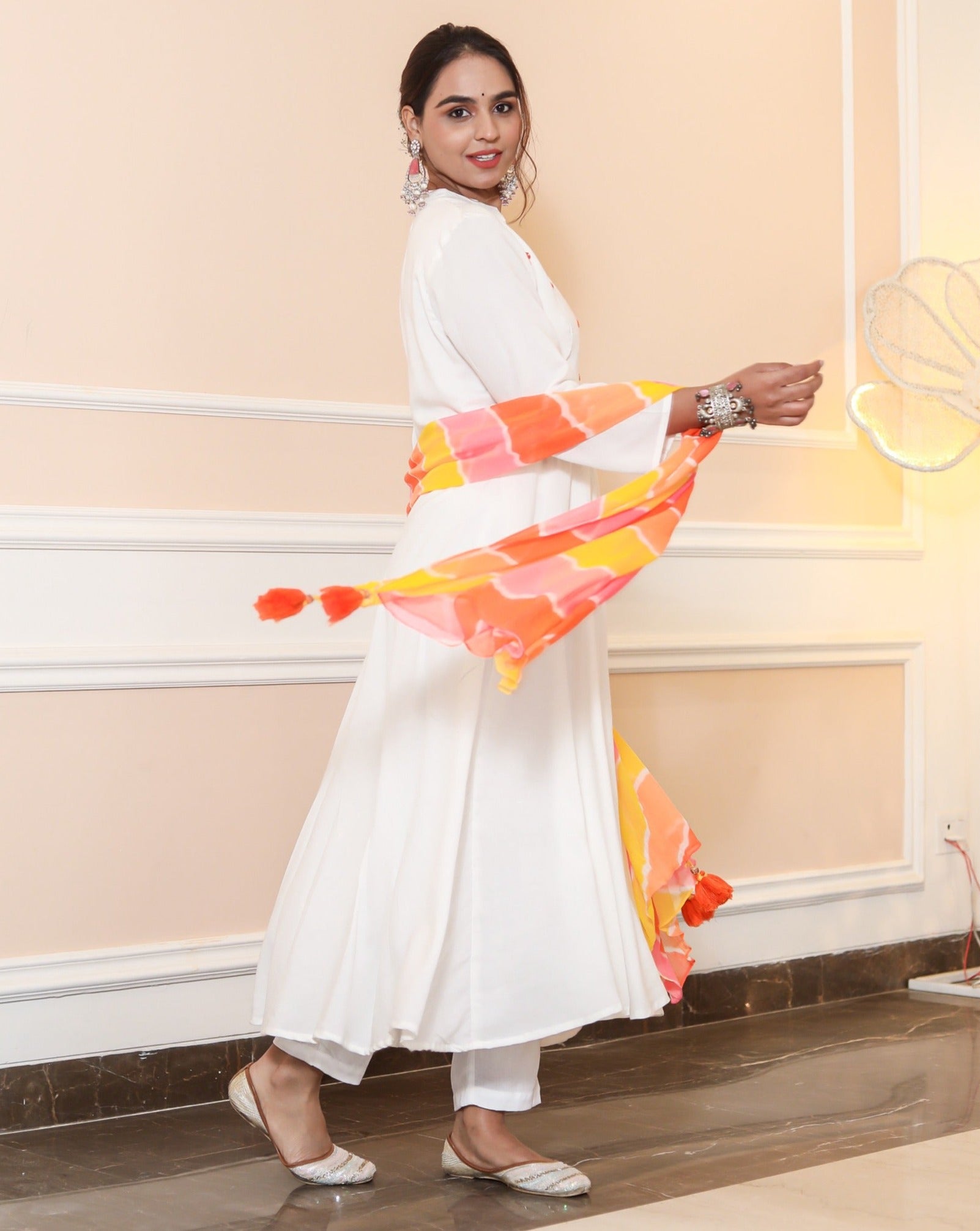 Gauri White Suit Set