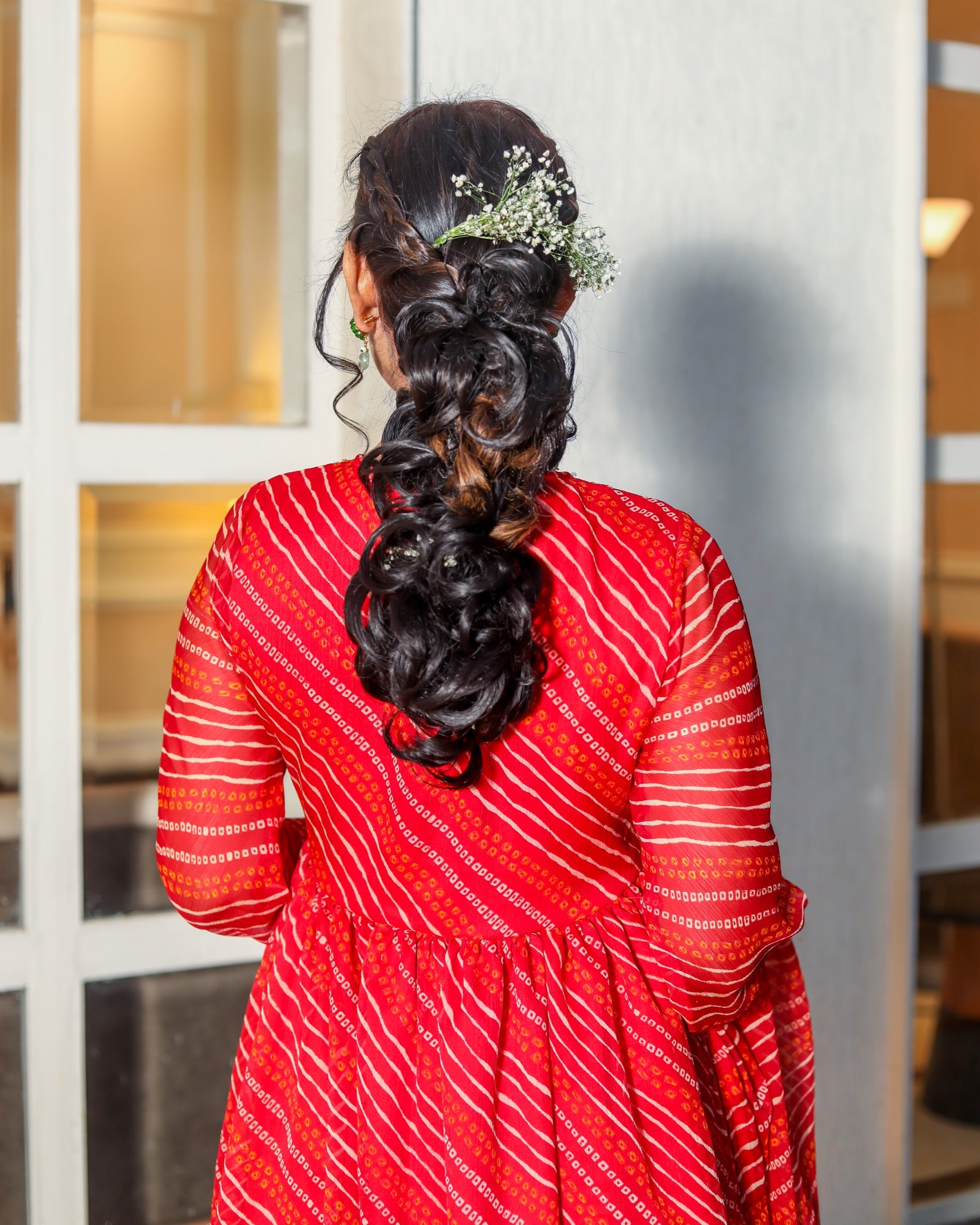 Vinaya Red Bandhani Suit set