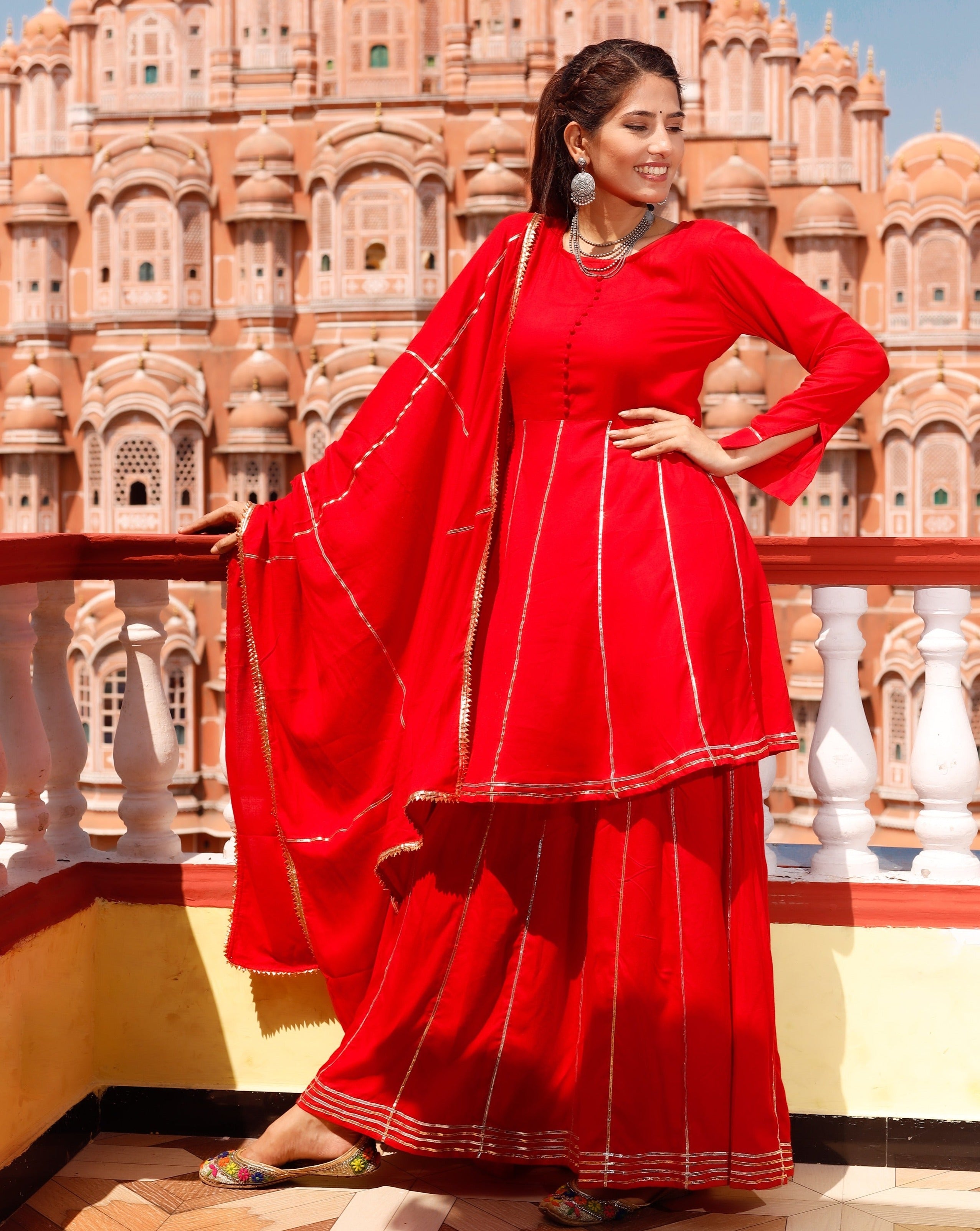 Ruby Red Gotta Suit Set