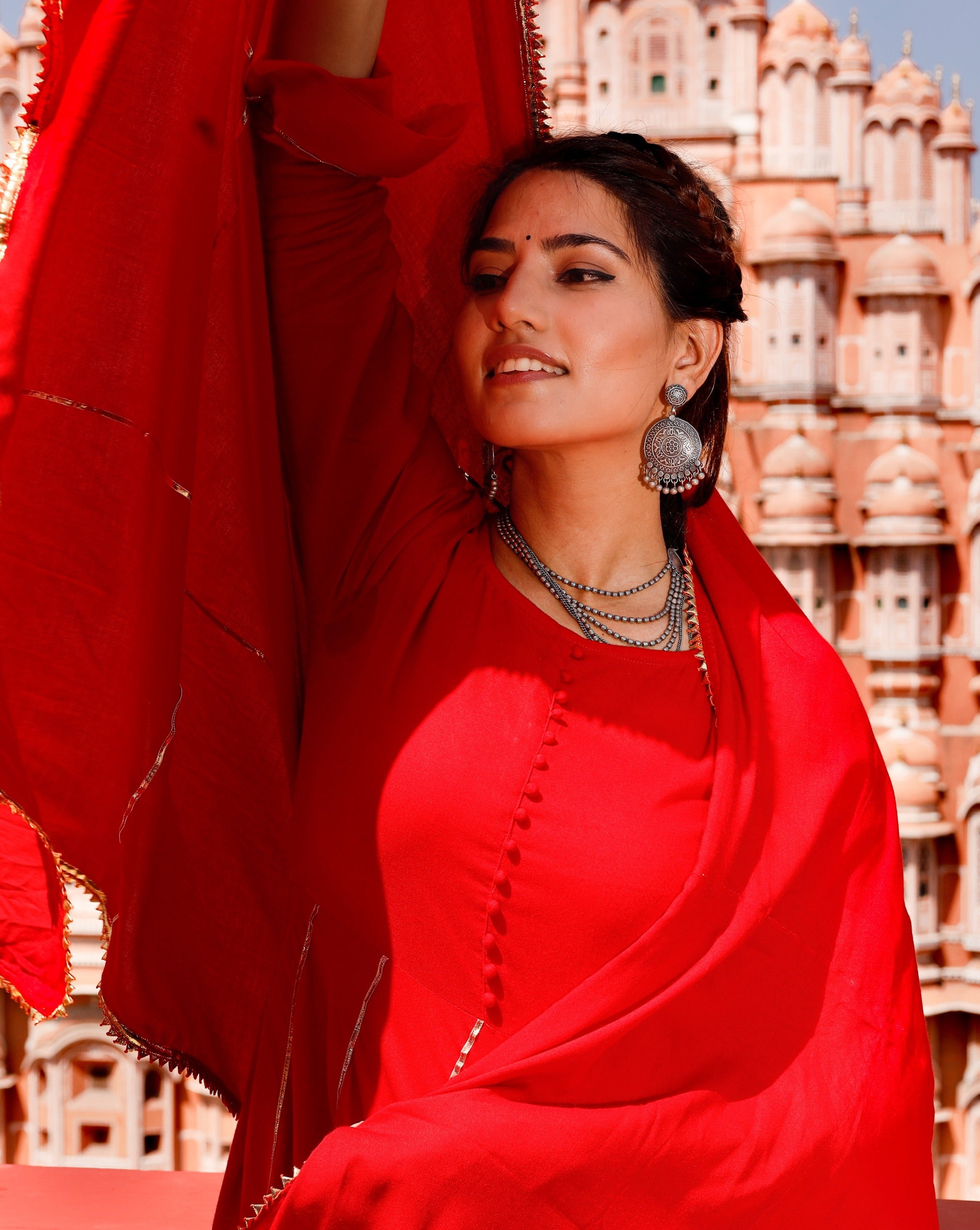 Ruby Red Gotta Suit Set