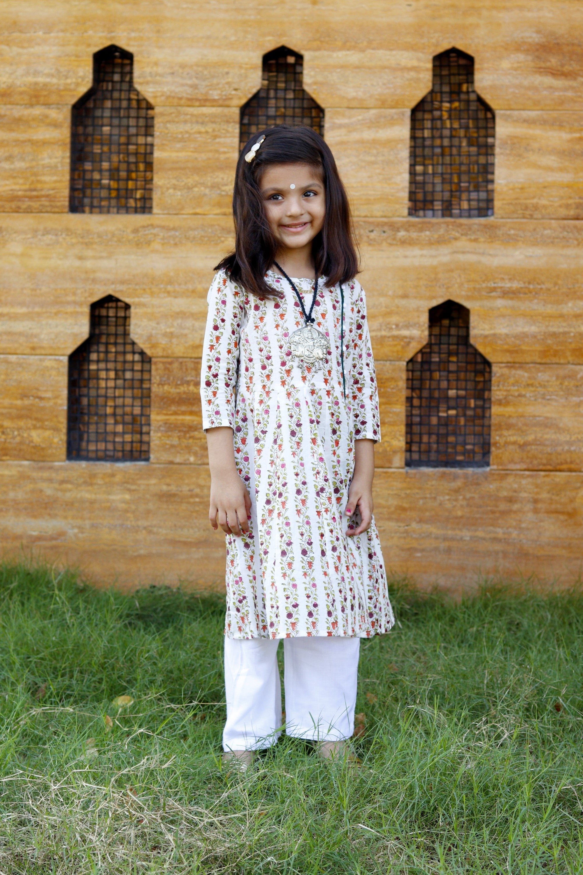 Multicoloured Kurta Set