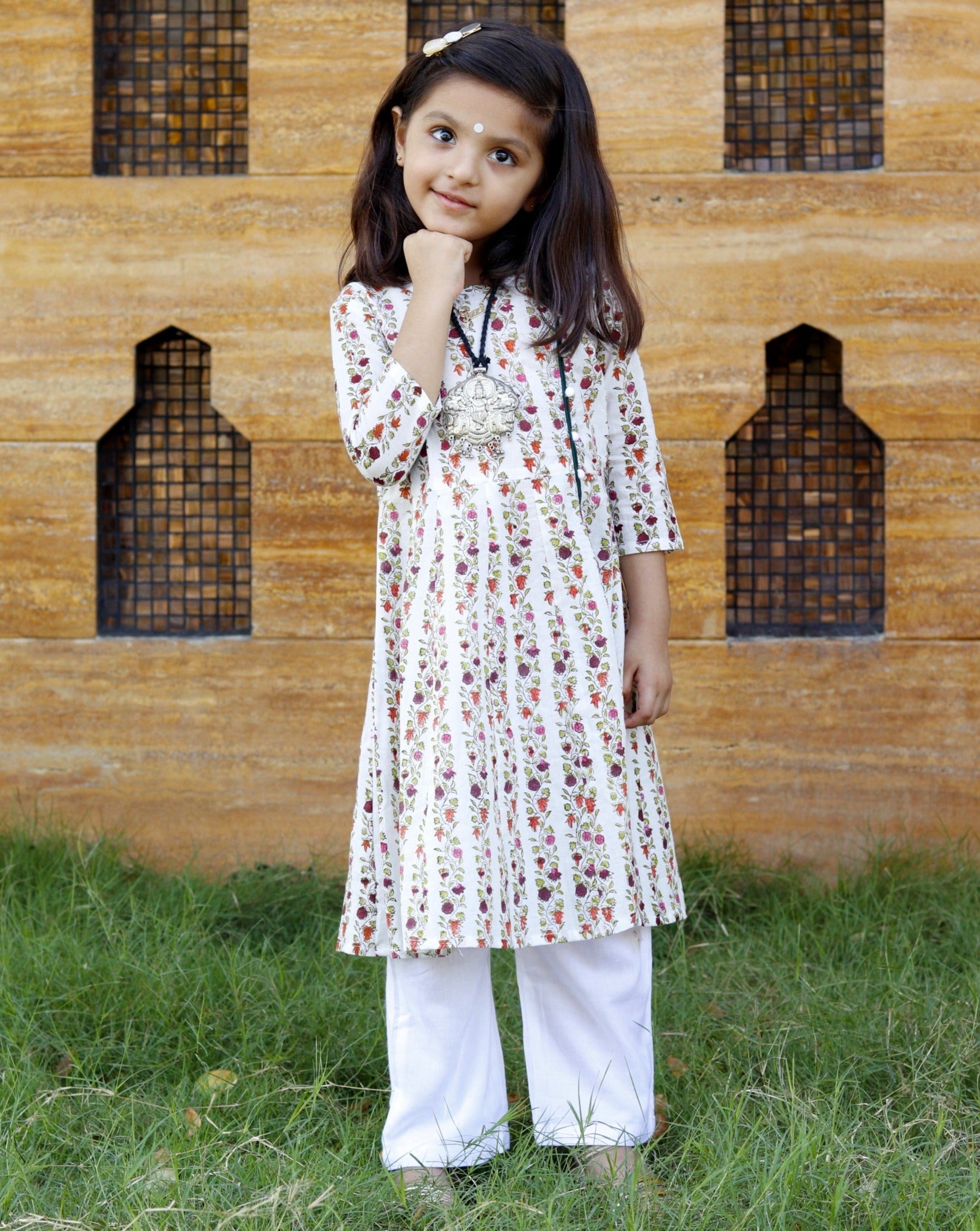 Multicoloured Kurta Set