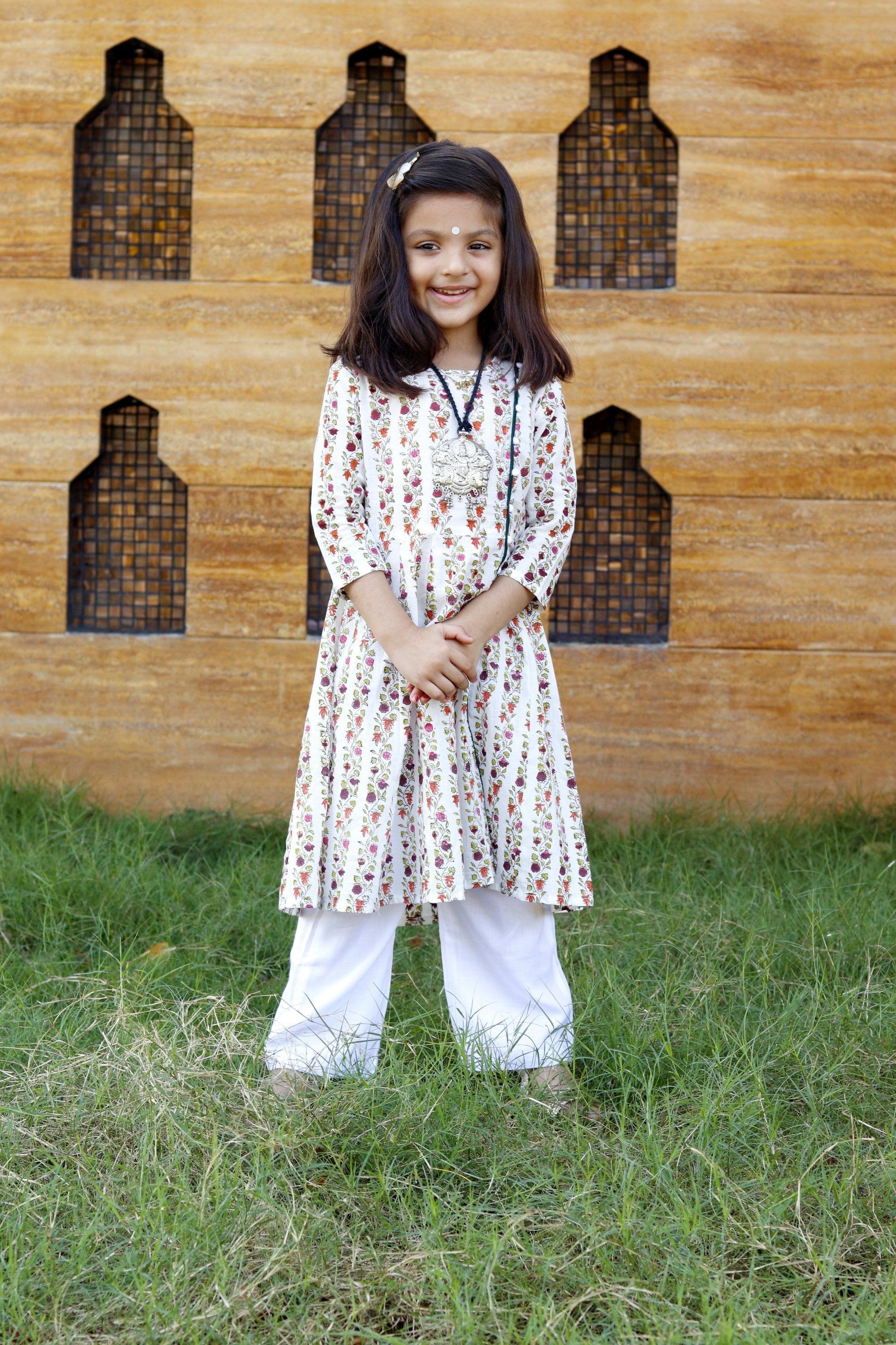 Multicoloured Kurta Set
