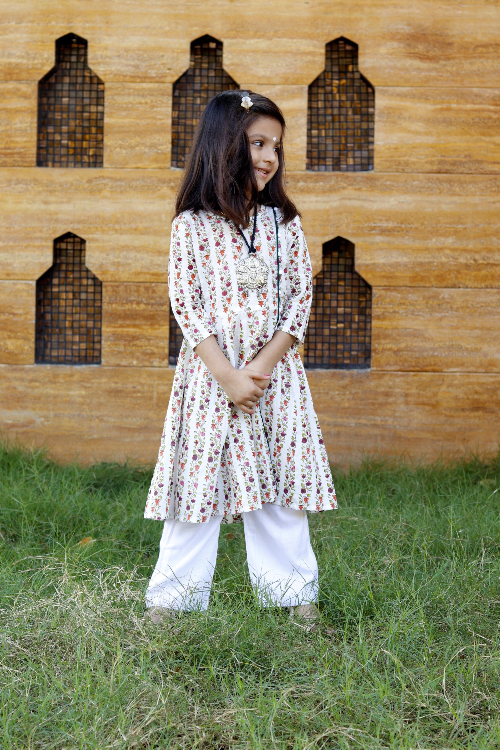 Multicoloured Kurta Set
