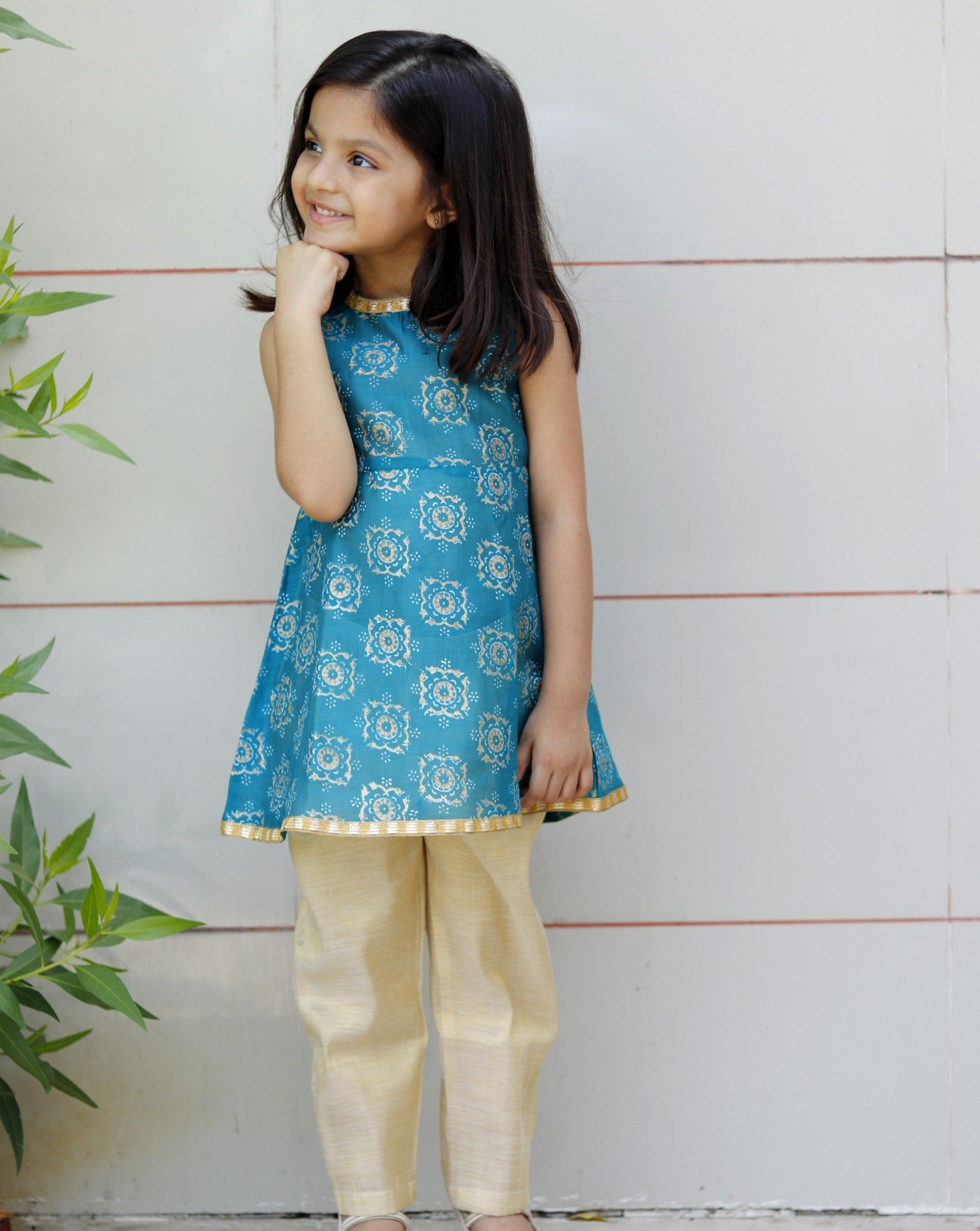 Blue kurta set
