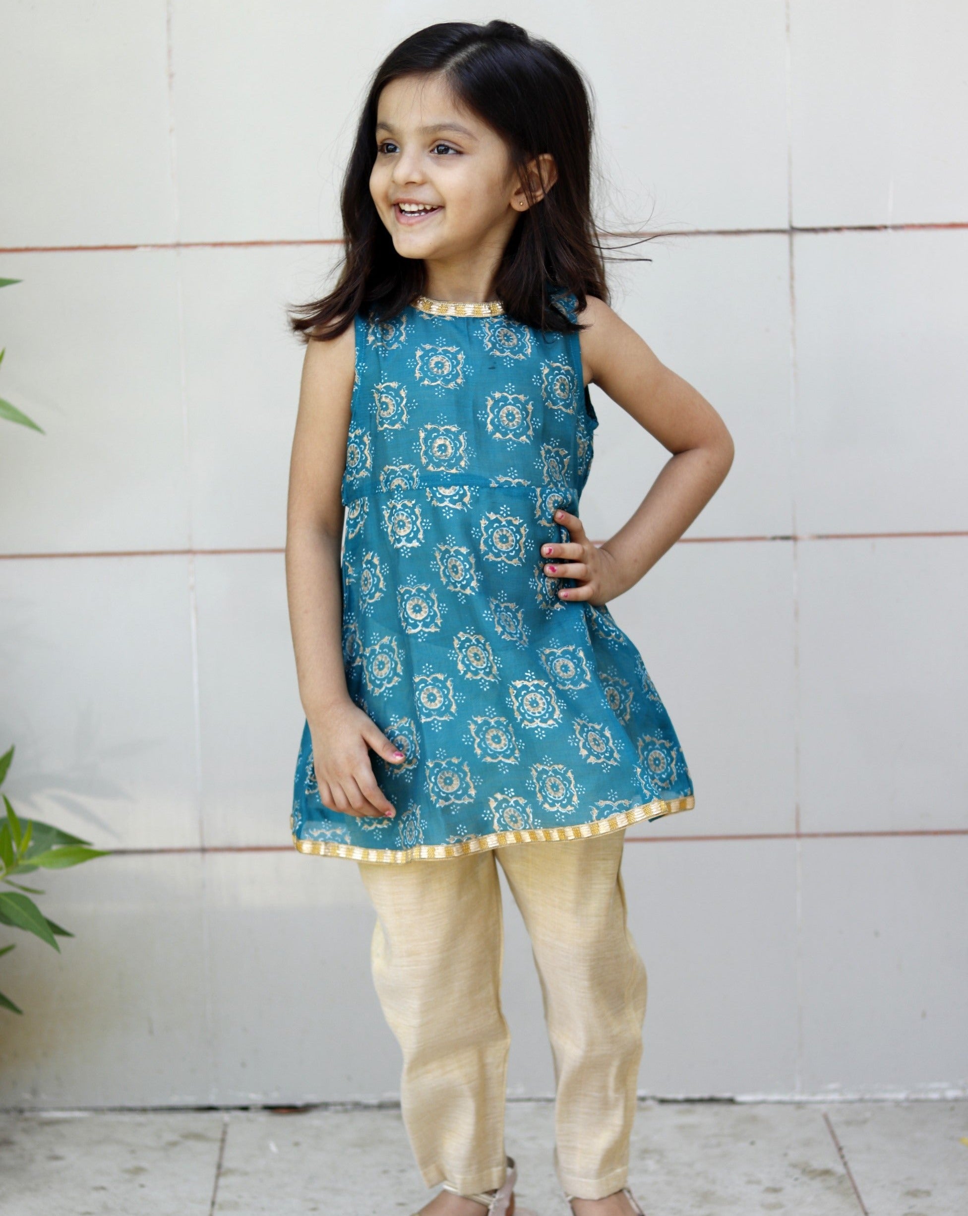 Blue kurta set