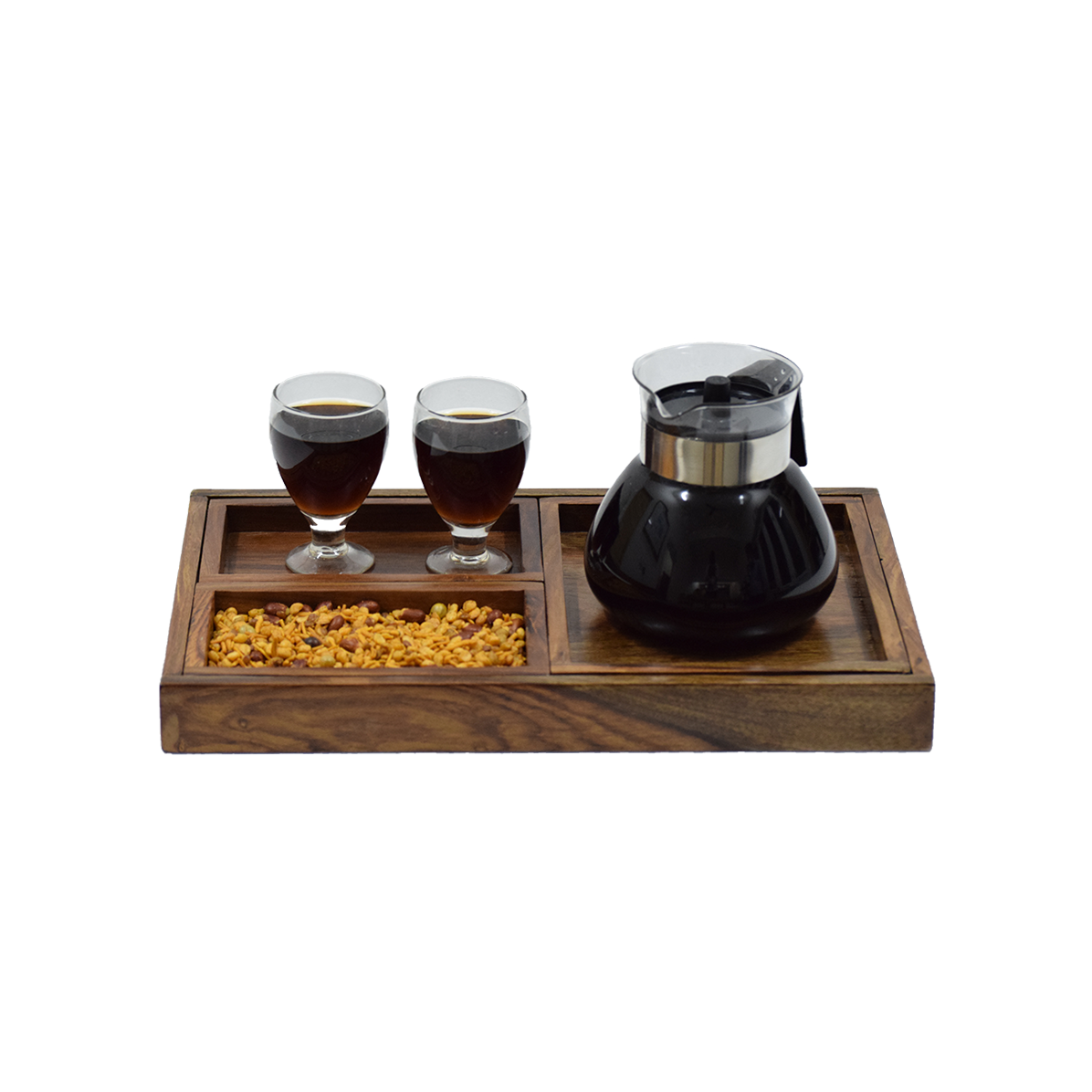 Tray with compartment