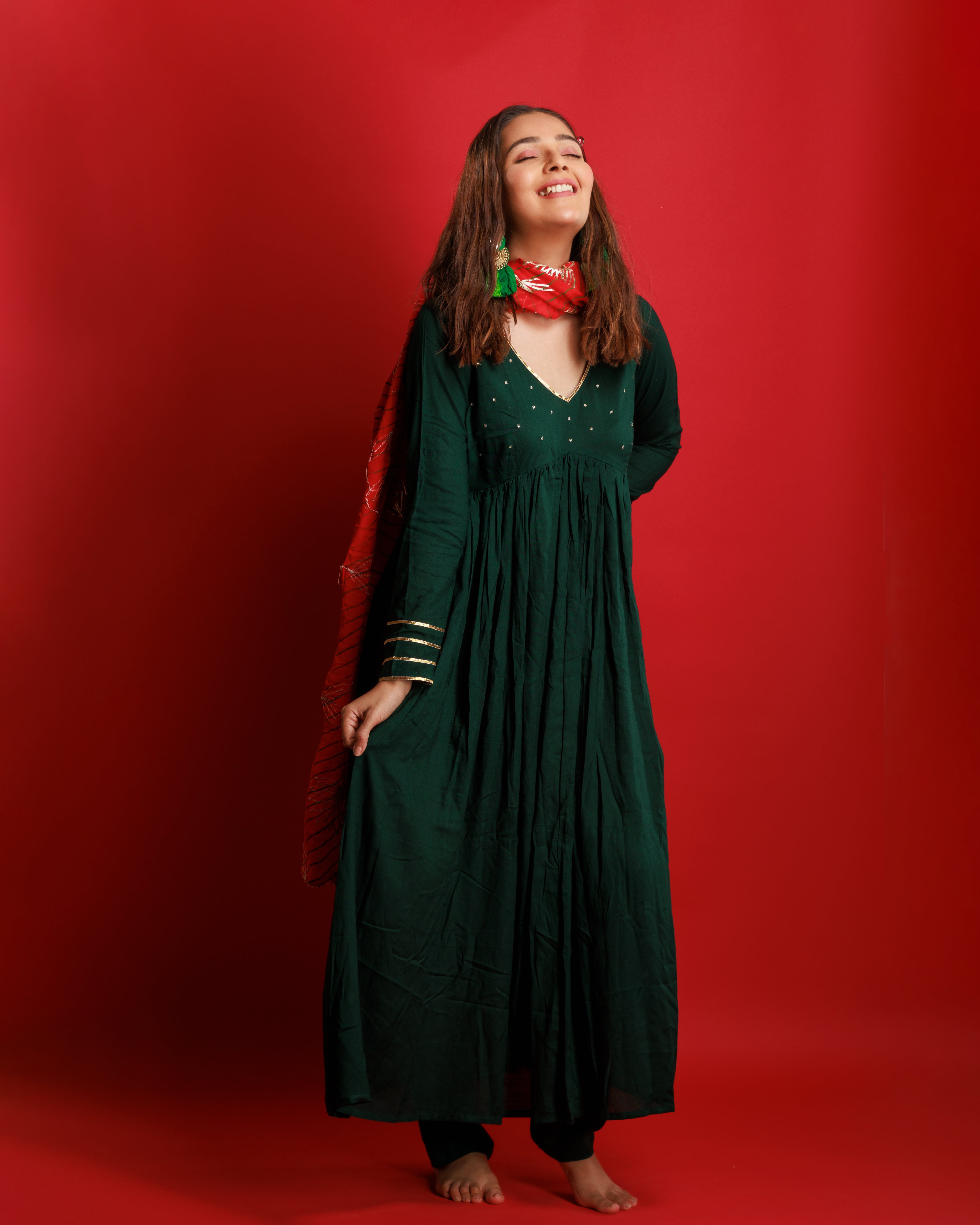 Goldie Green Suit Set