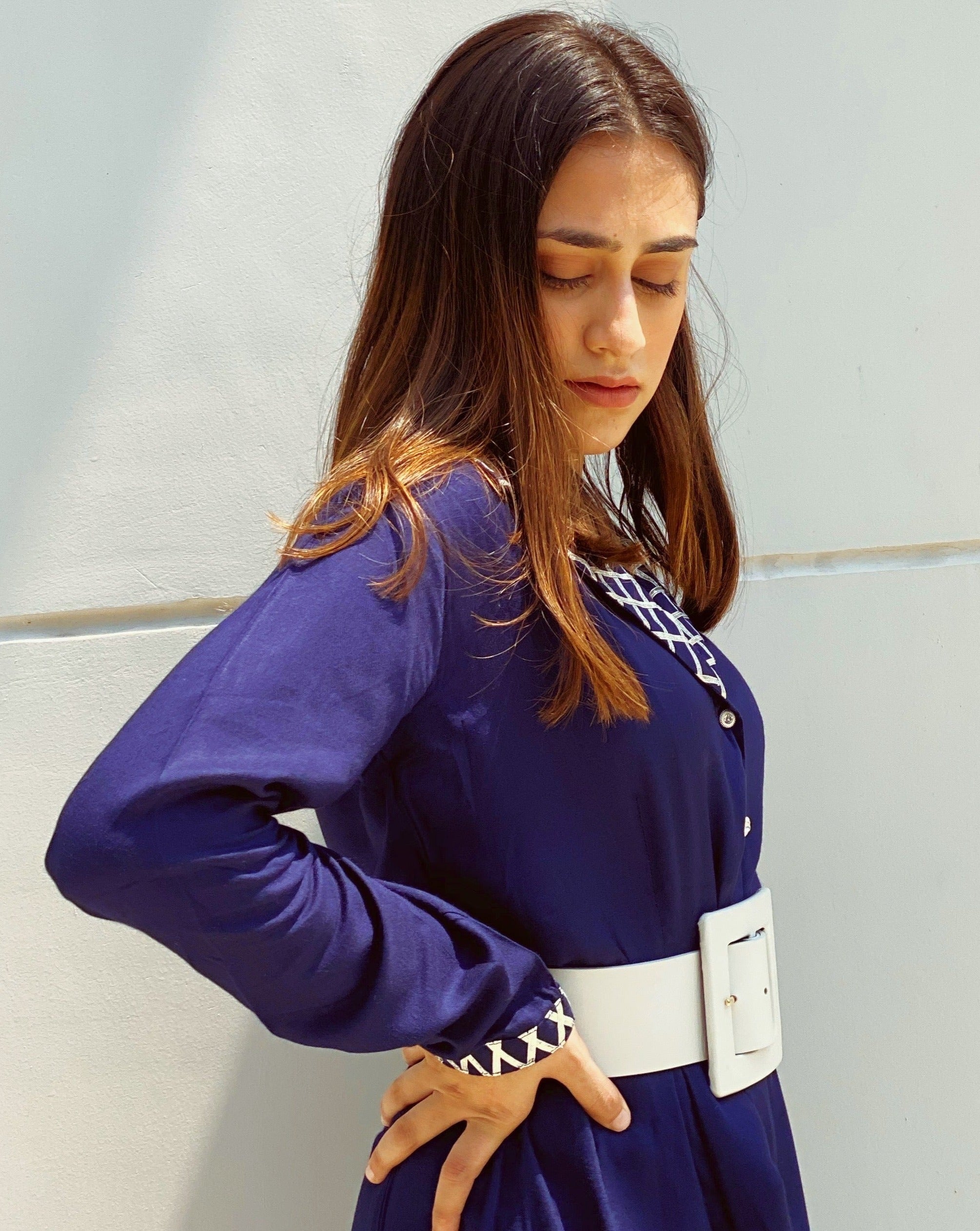 Coral Blue Long Dress