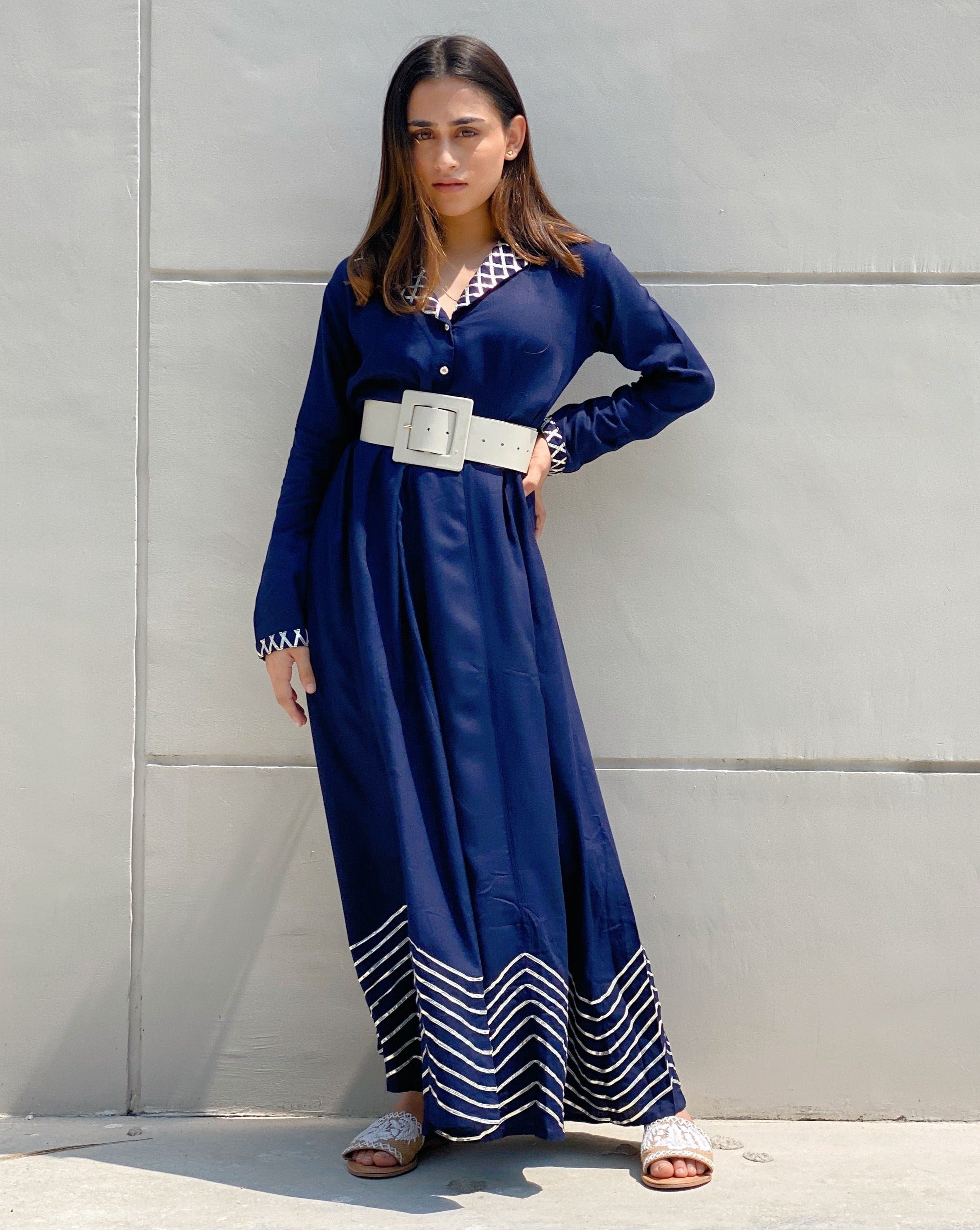 Coral Blue Long Dress