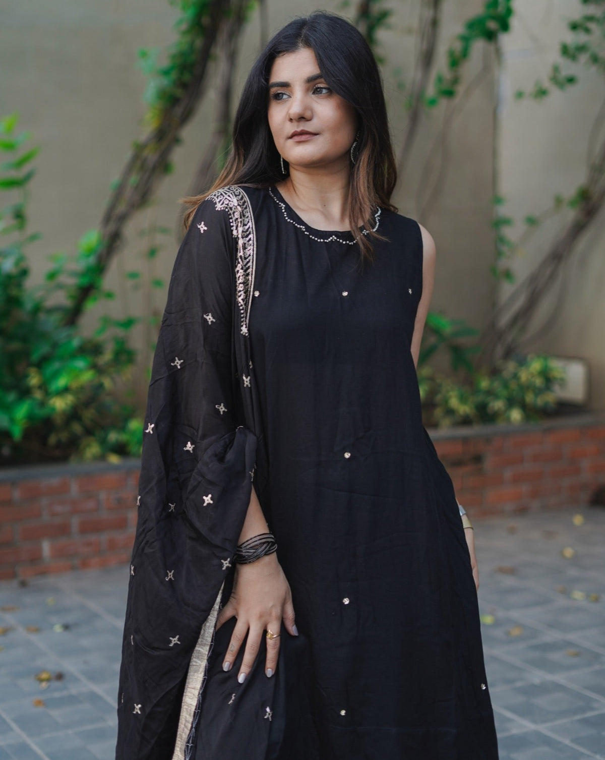 Soot Black Suit Set