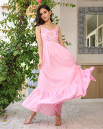 Reims Pink Flared Summer Dress
