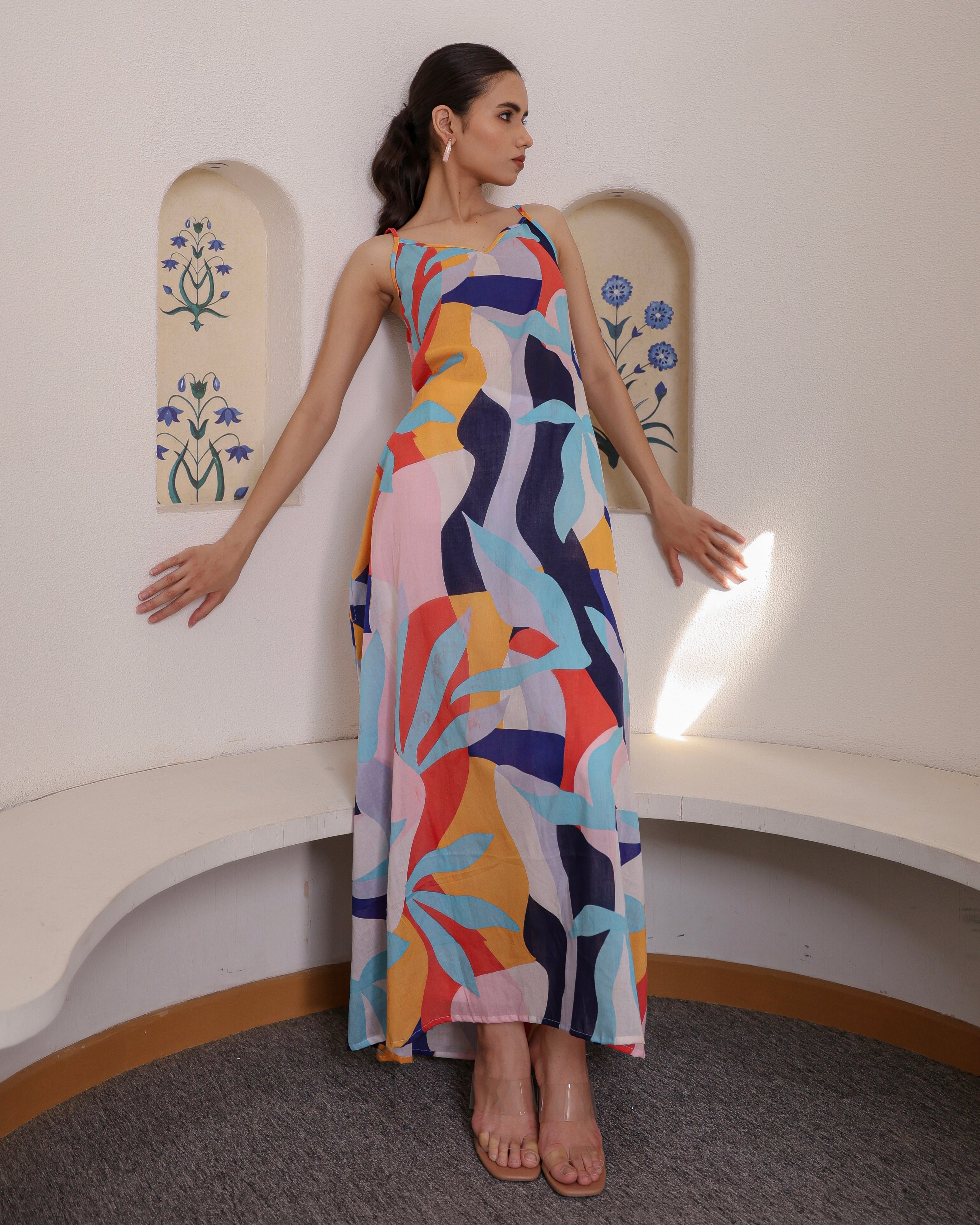 Symmetrical Multicoloured Boho Dress