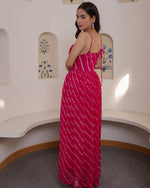 Nancy Pink Leheriya Falred Dress