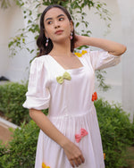Cindrella White Bow Dress