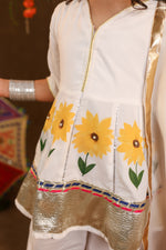 White Sunflower Suit Set