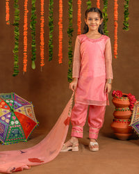 Kids Aalia Pink Suit Set