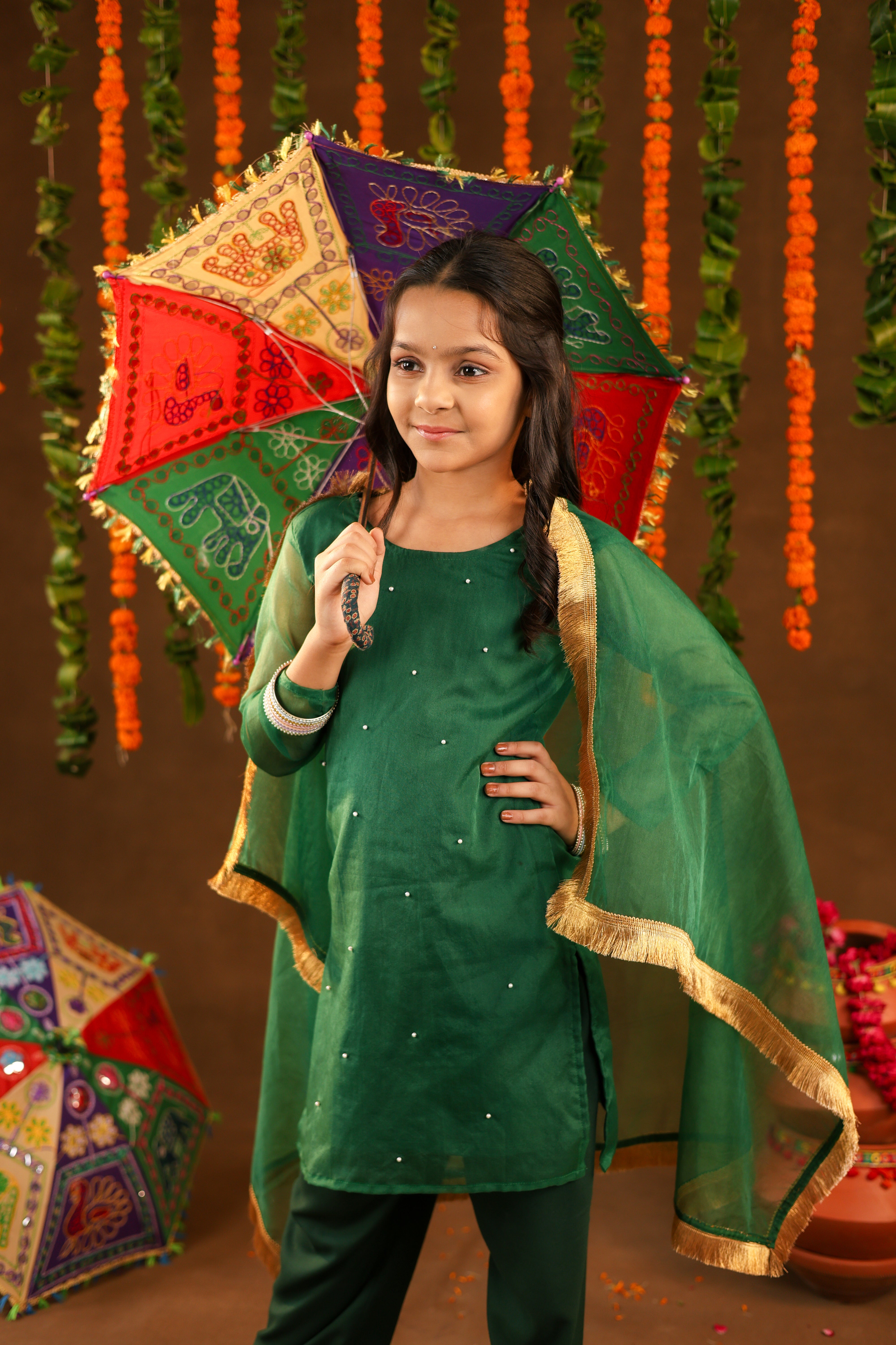 Green Hariyali Noor Suit Set