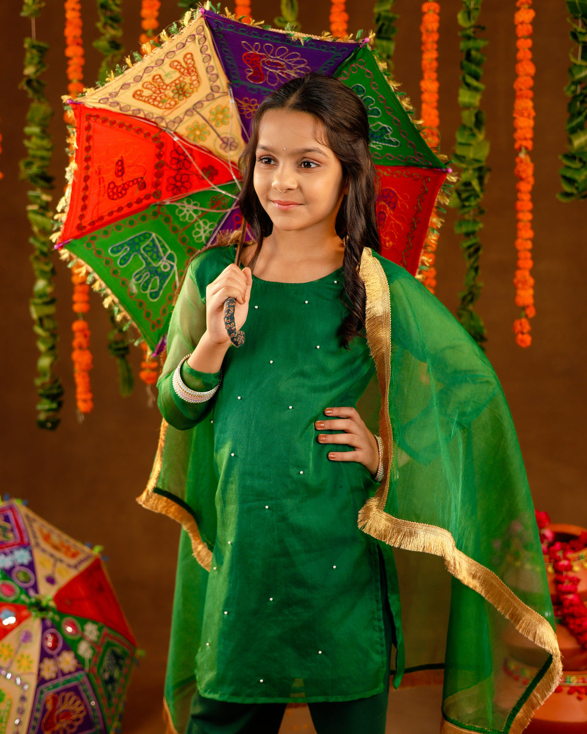 Green Hariyali Noor Suit Set