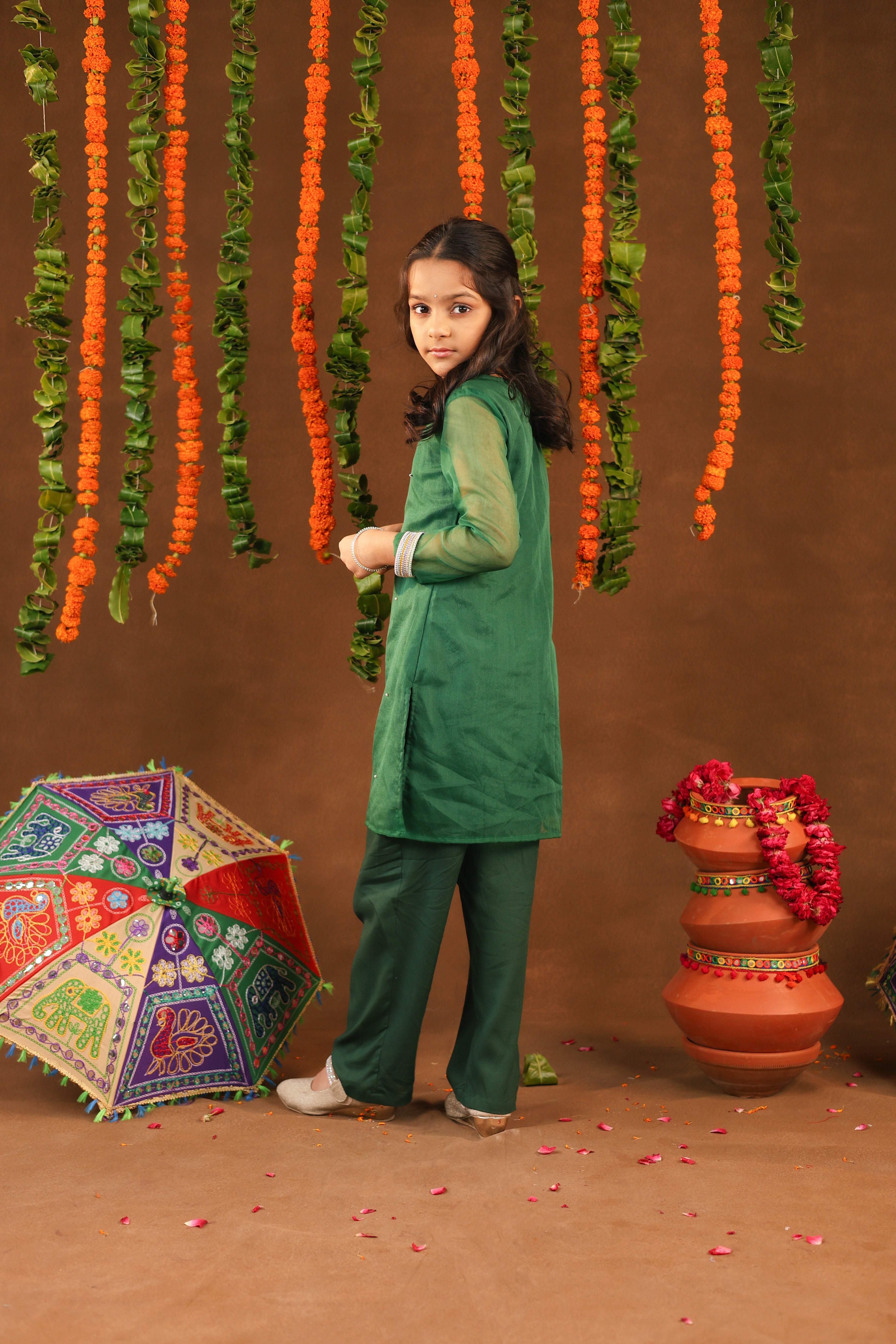Green Hariyali Noor Suit Set