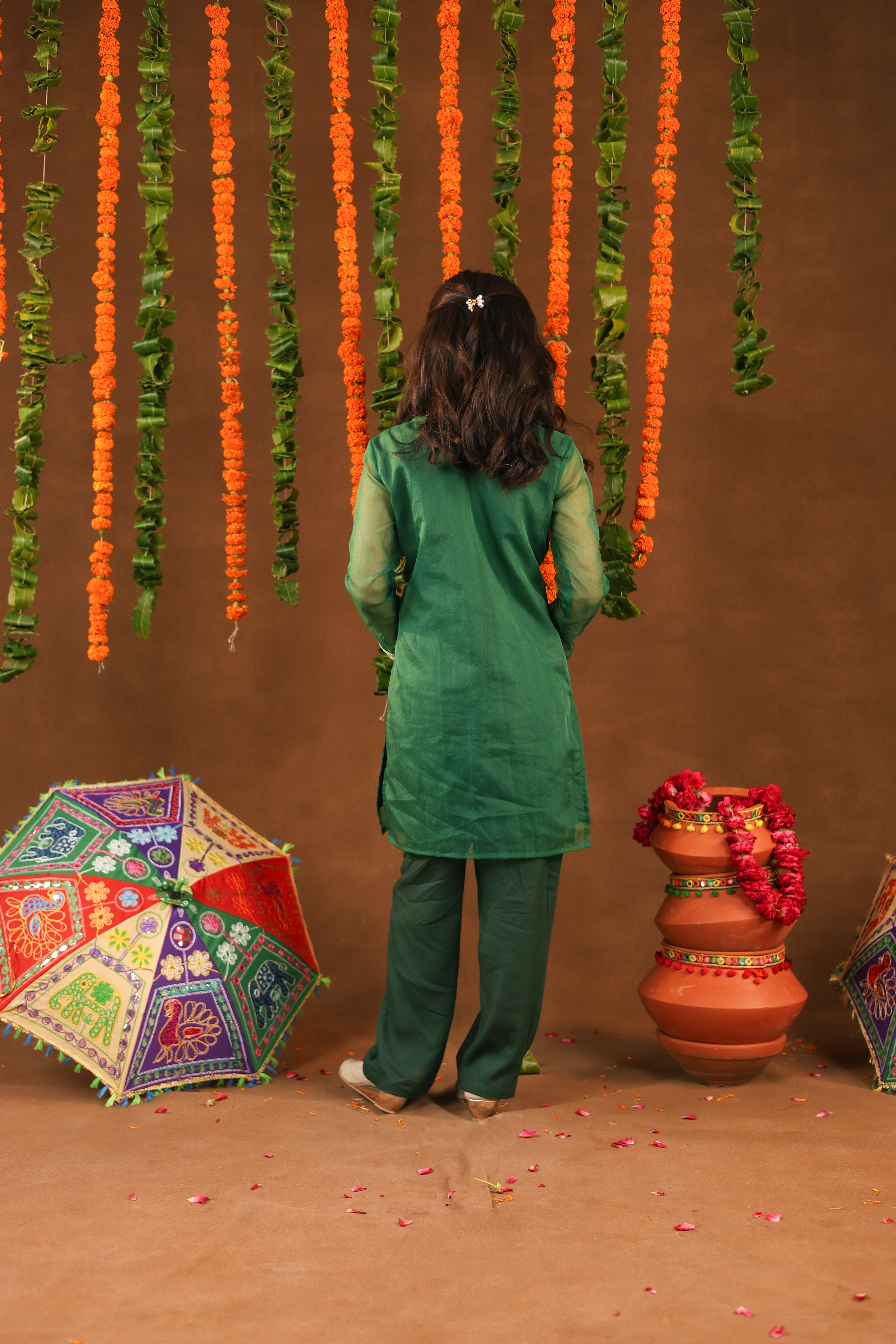 Green Hariyali Noor Suit Set
