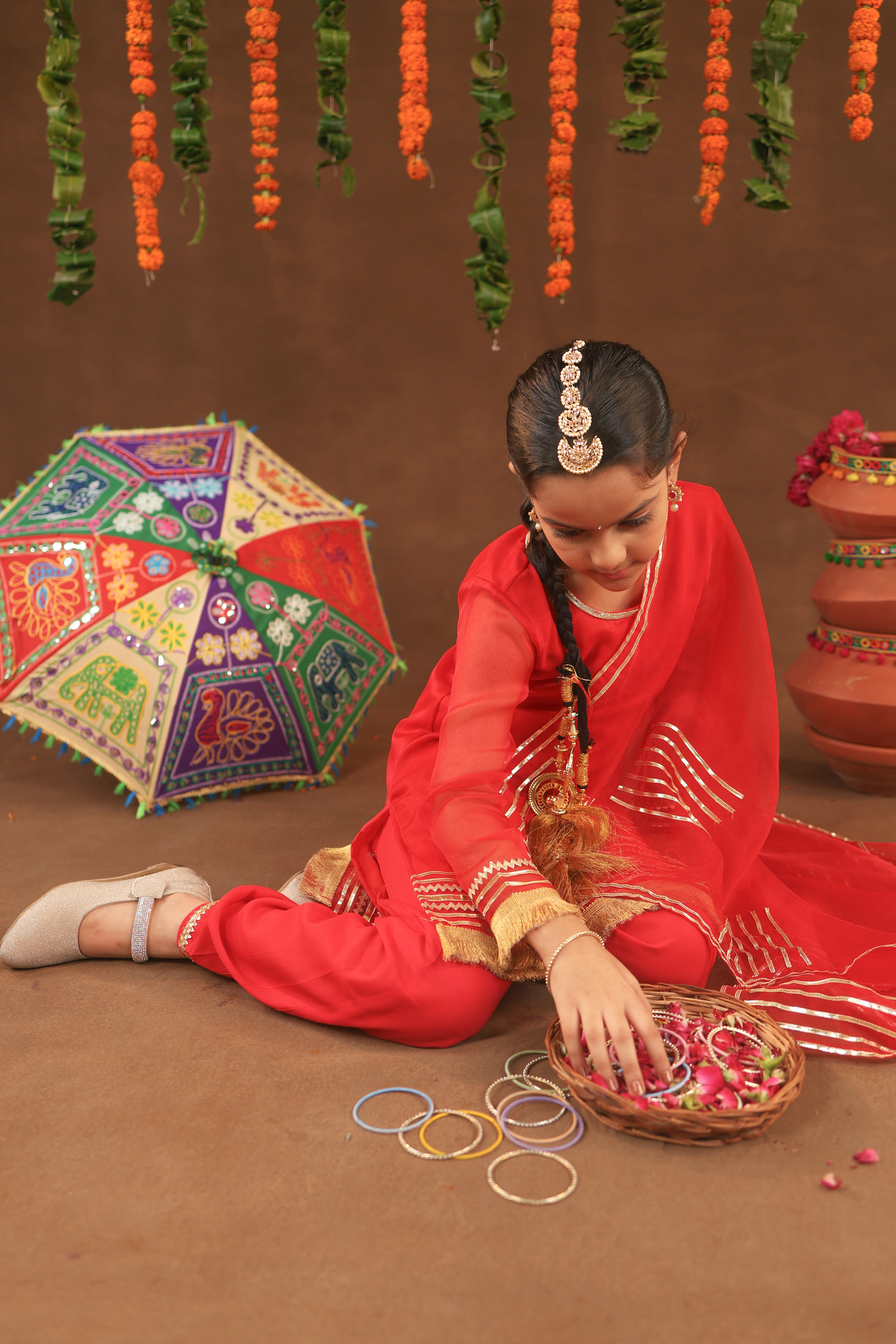 Red Rangrez Suit Set
