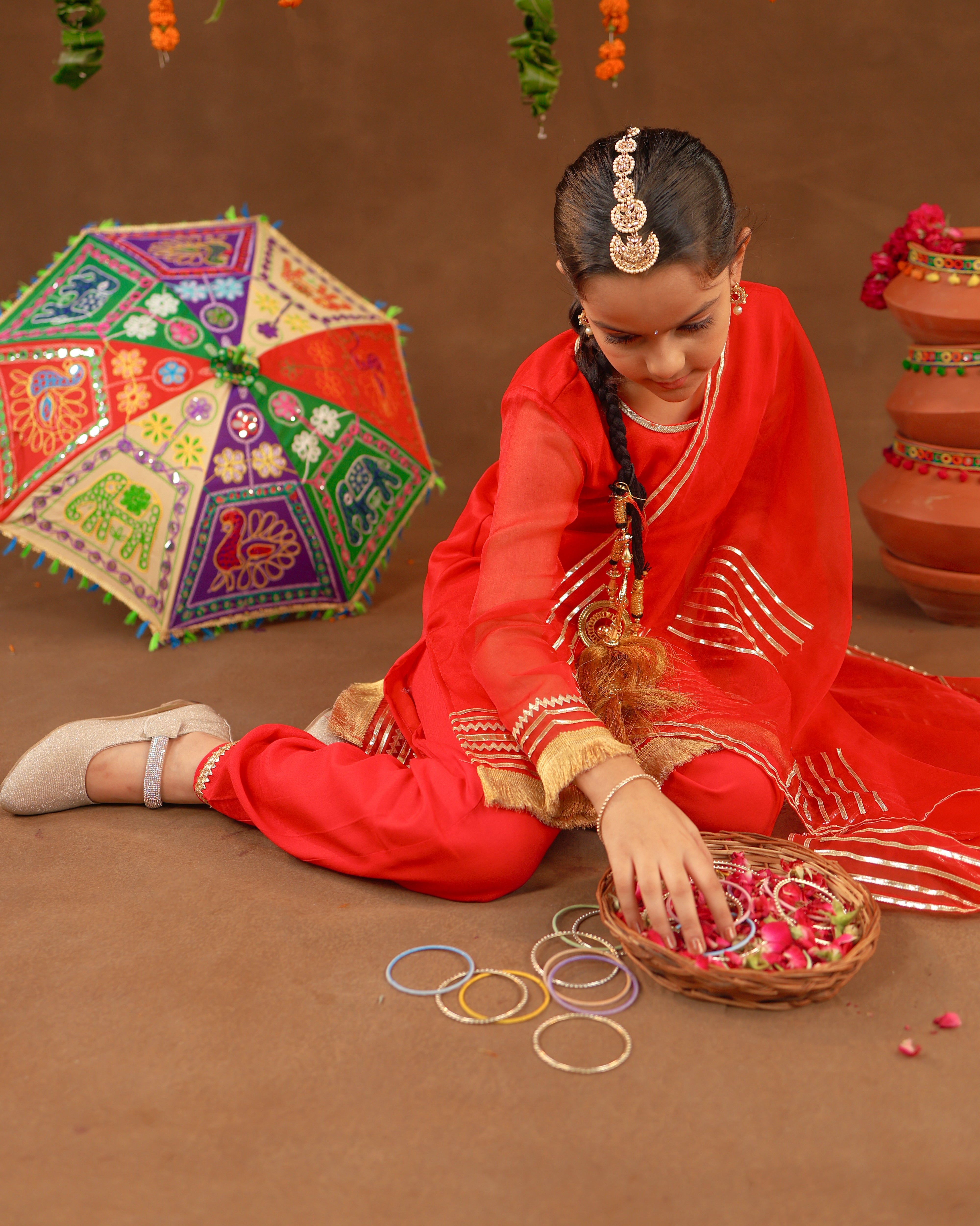 Red Rangrez Suit Set