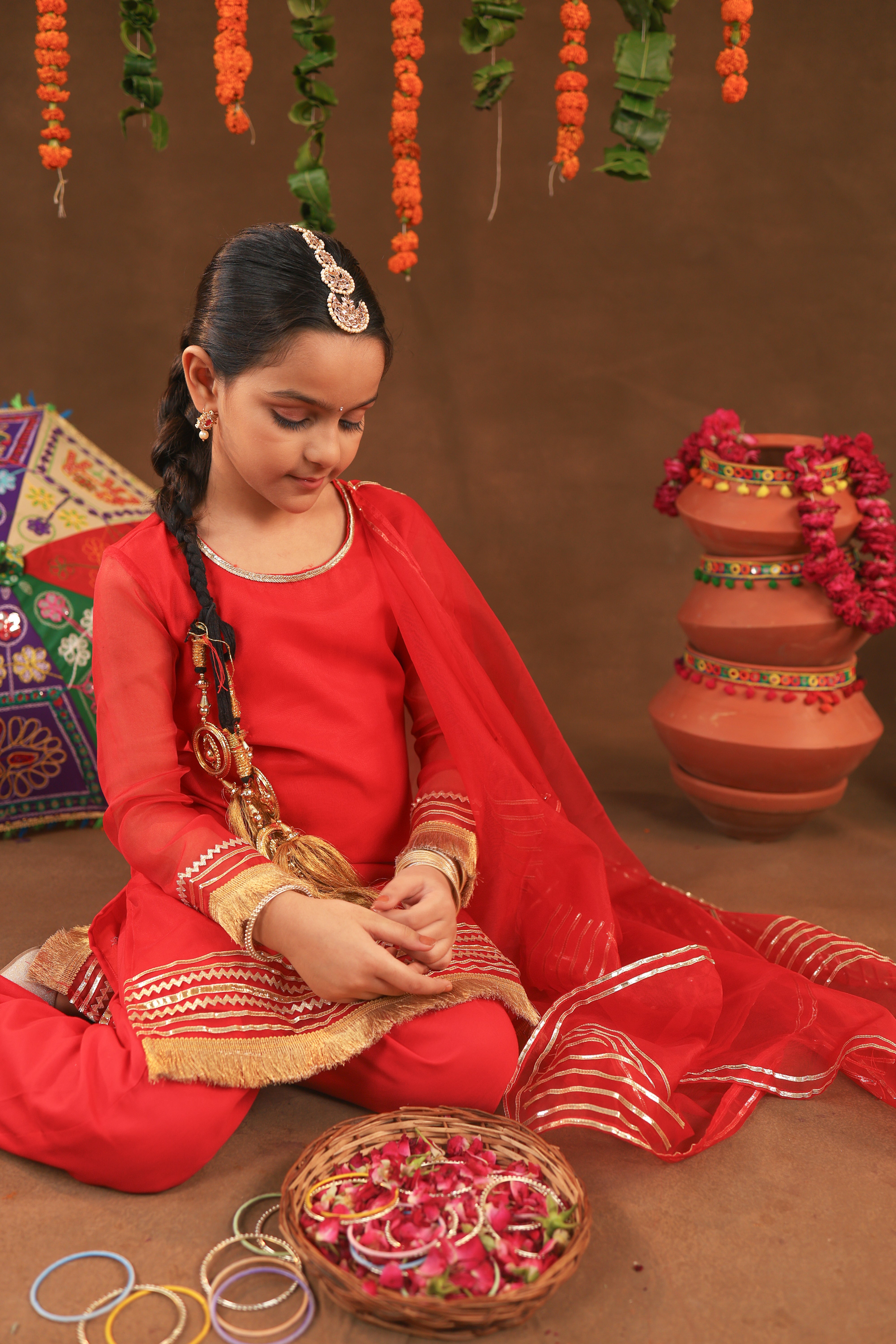 Red Rangrez Suit Set