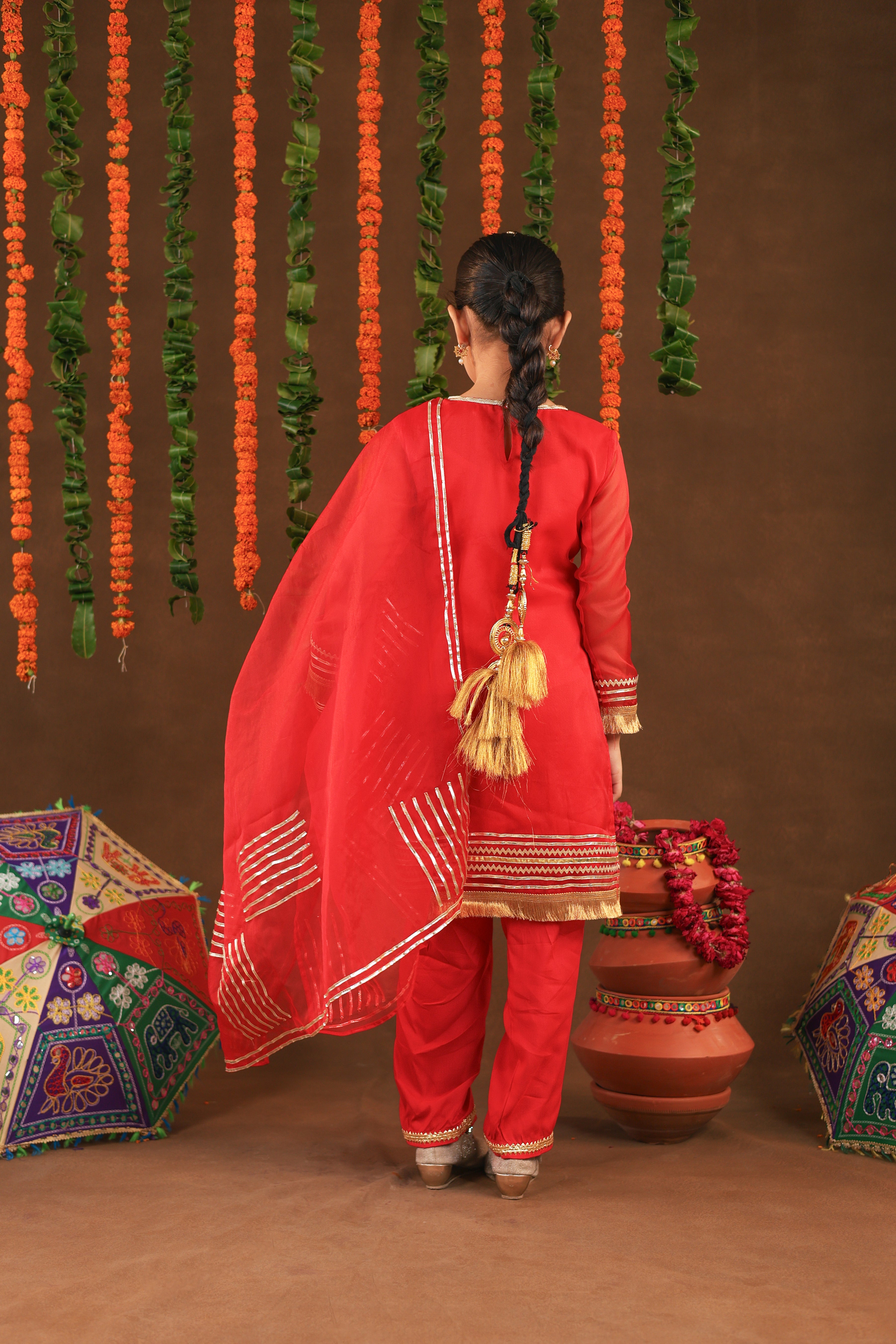 Red Rangrez Suit Set