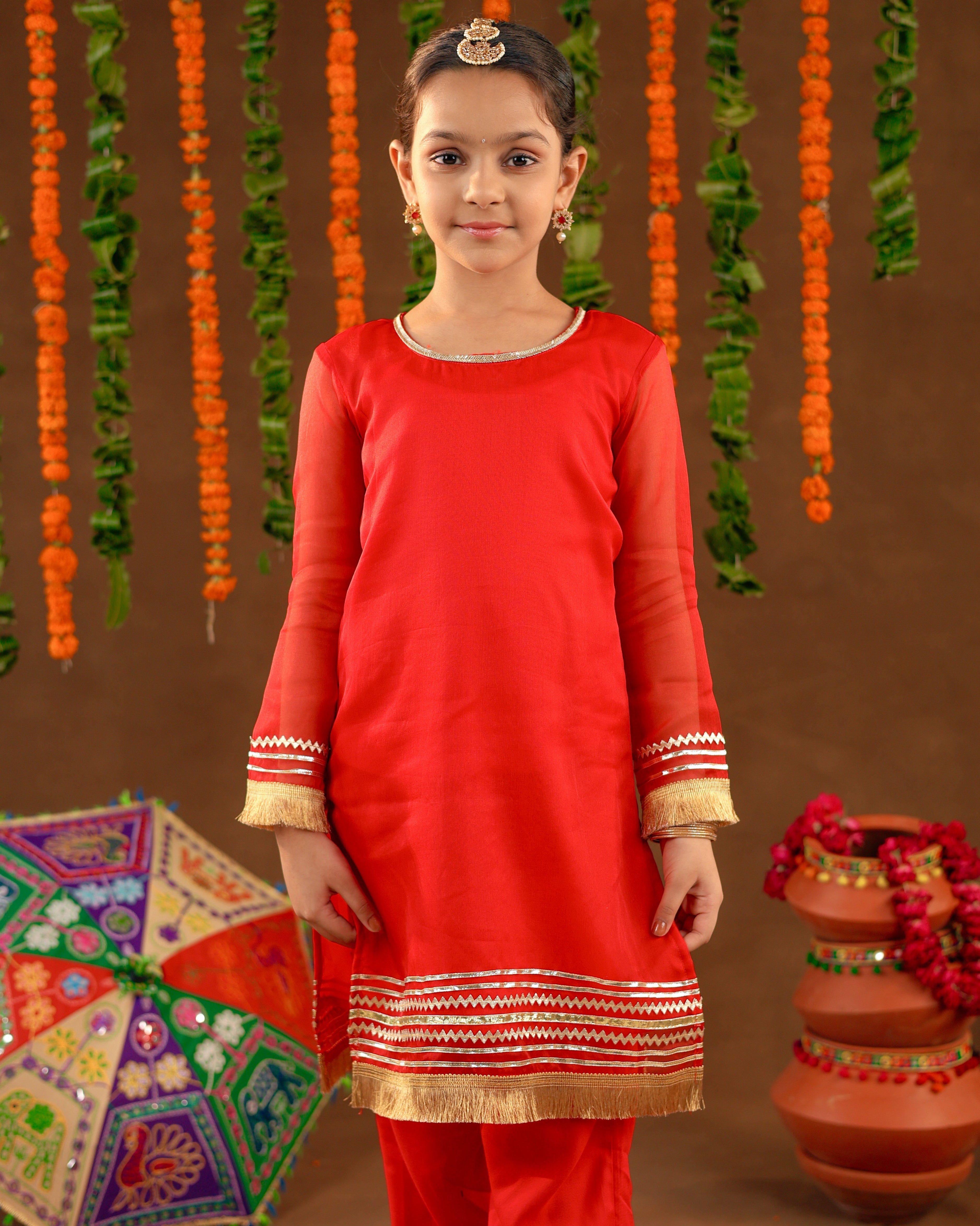 Red Rangrez Suit Set