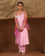 Girls Pink Pearl Suit Set