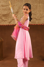 Girls Pink Pearl Suit Set