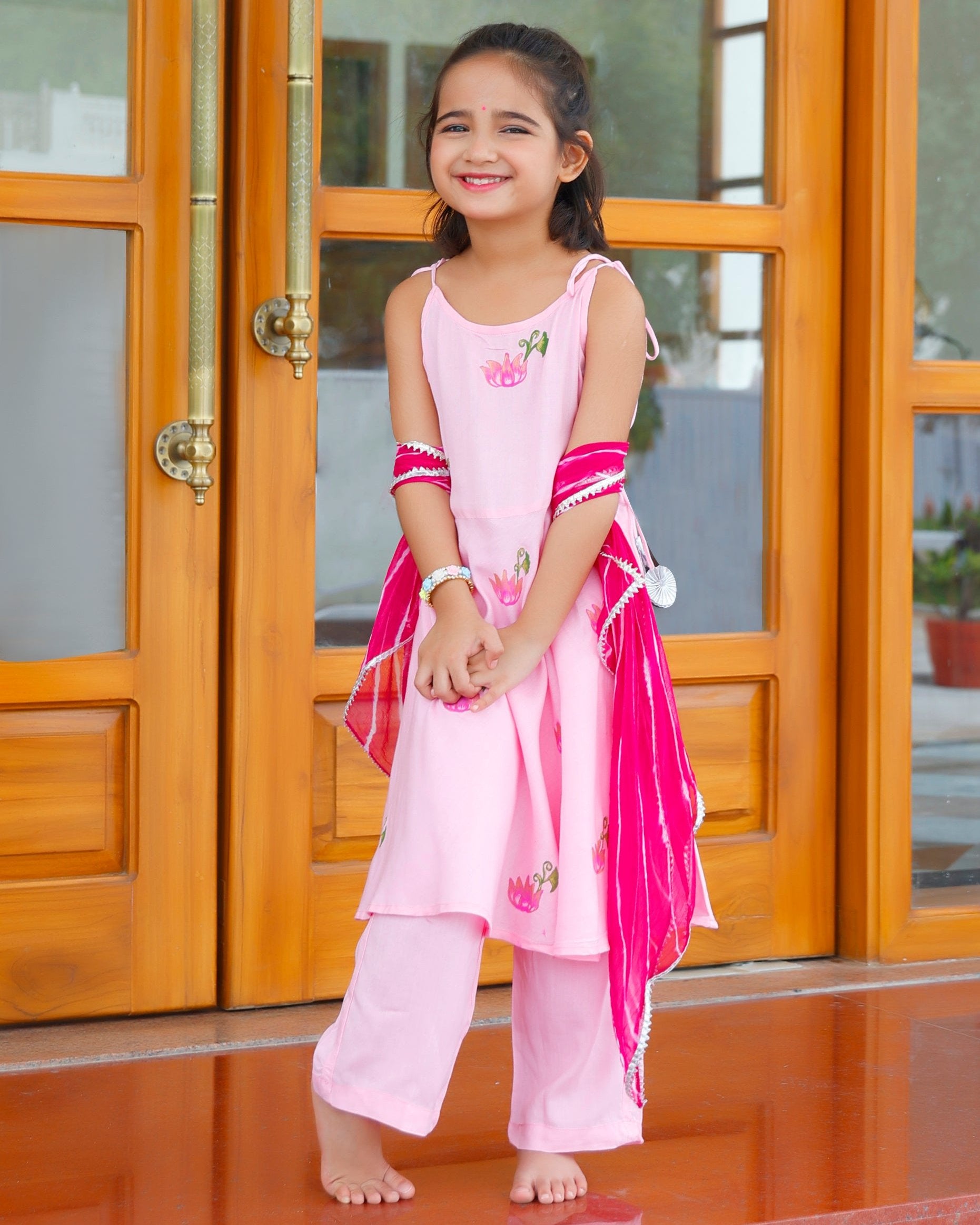 Kids Prig Pink Suit set