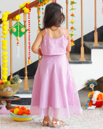 Kids Lavender Lehenga Set