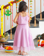 Kids Lavender Lehenga Set