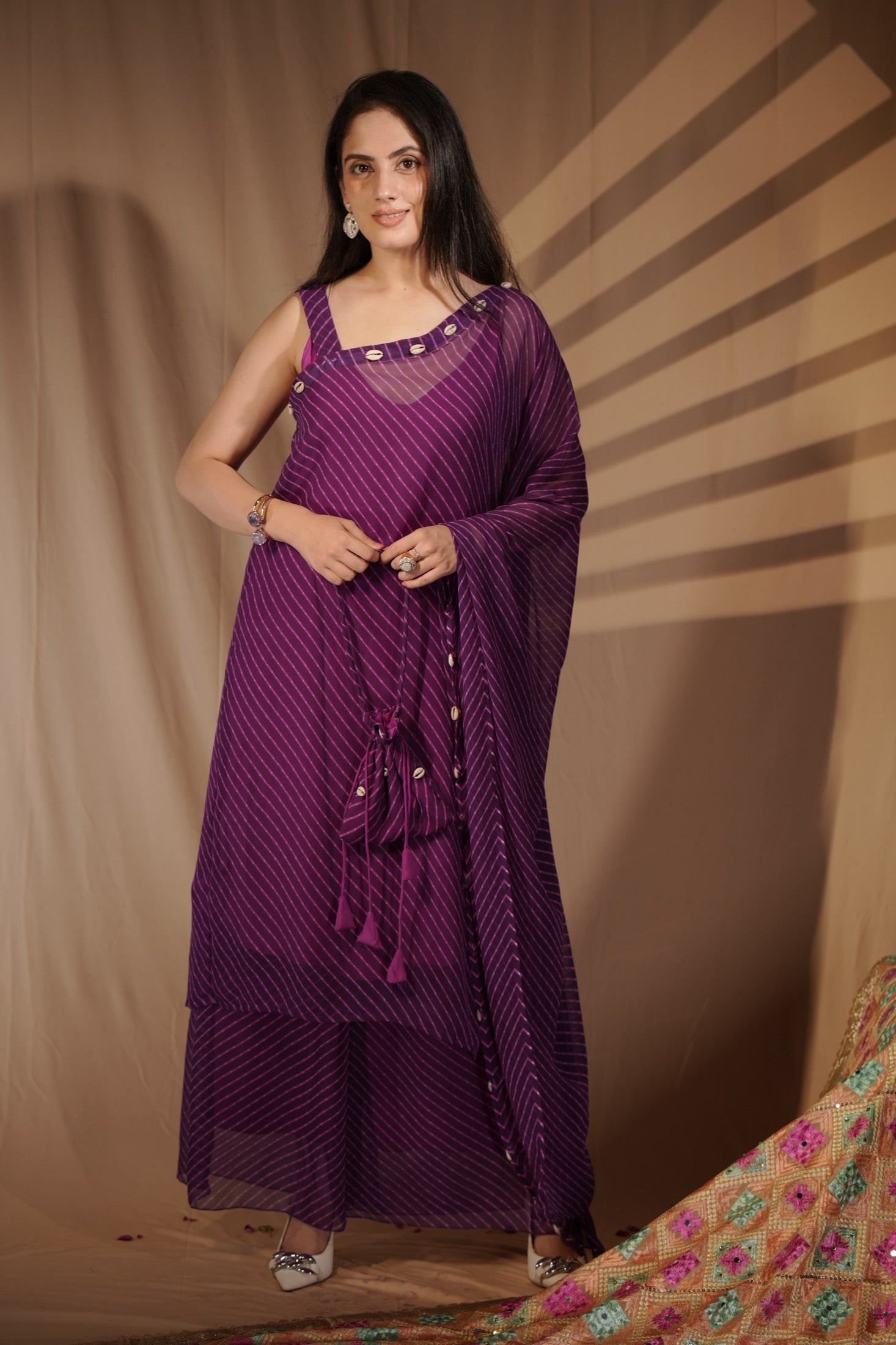 ROYAL PURPLE KAFTAN DRESS