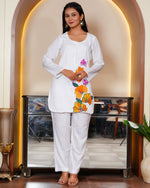 Moldy White Kurta Set