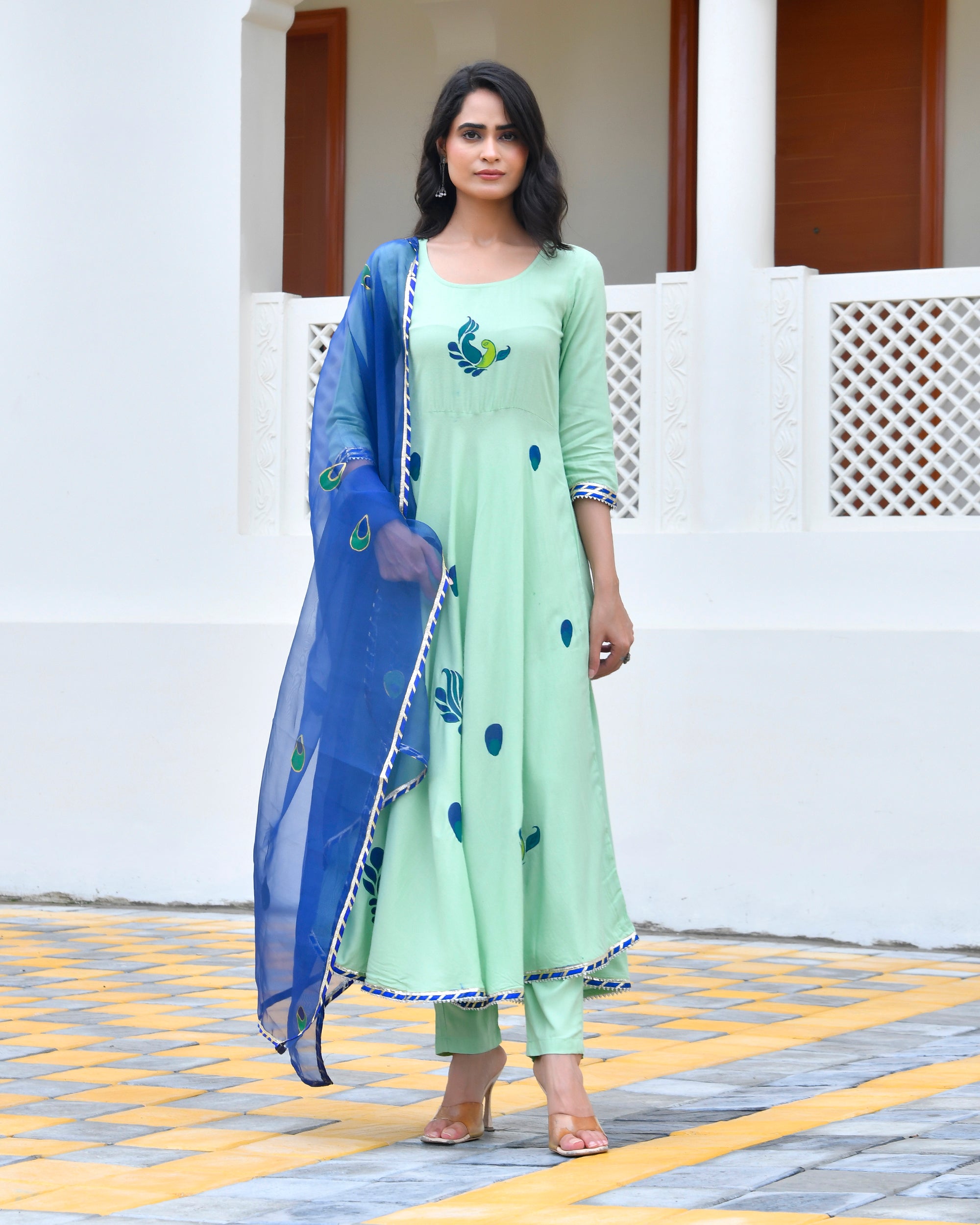 Ink Green Morepankh Suit Set