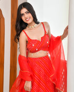 Berries Red Lehenga Set